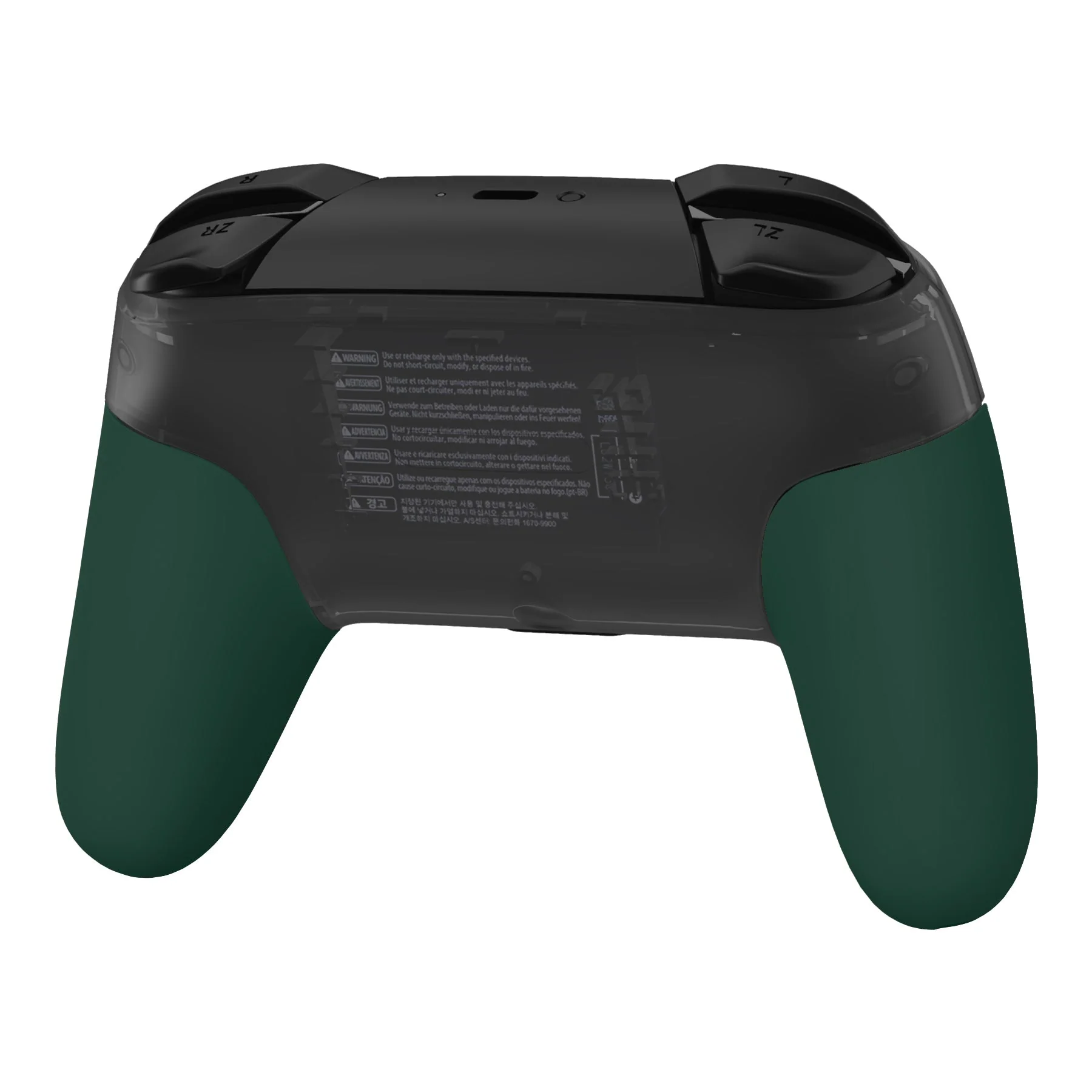 eXtremeRate Replacement Handle Grips for Nintendo Switch Pro Controller - Racing Green - Image 6