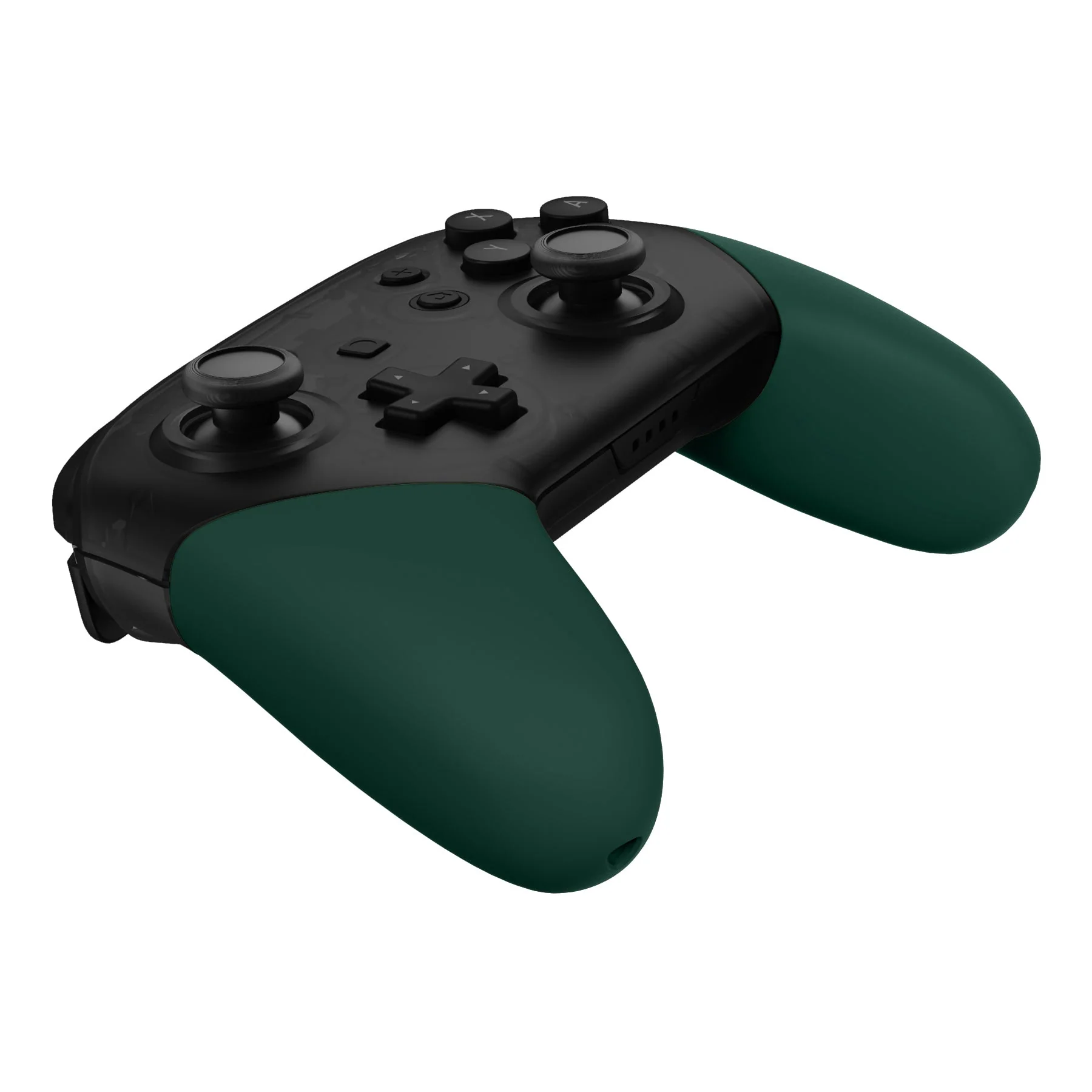 eXtremeRate Replacement Handle Grips for Nintendo Switch Pro Controller - Racing Green - Image 8