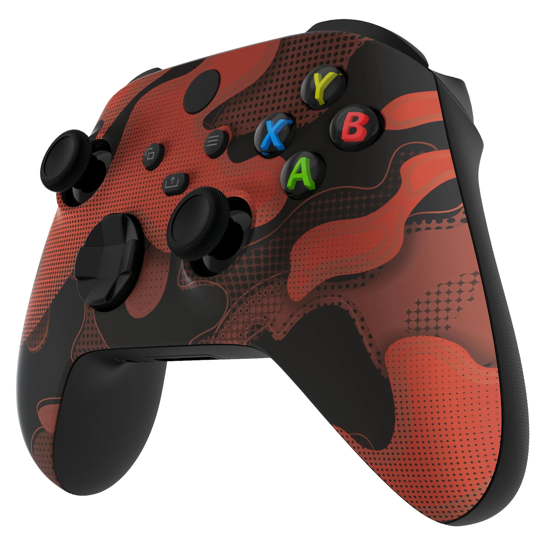 eXtremeRate Replacement Front Housing Shell for Xbox Series X & S Controller - Red Black Camouflage - Image 5