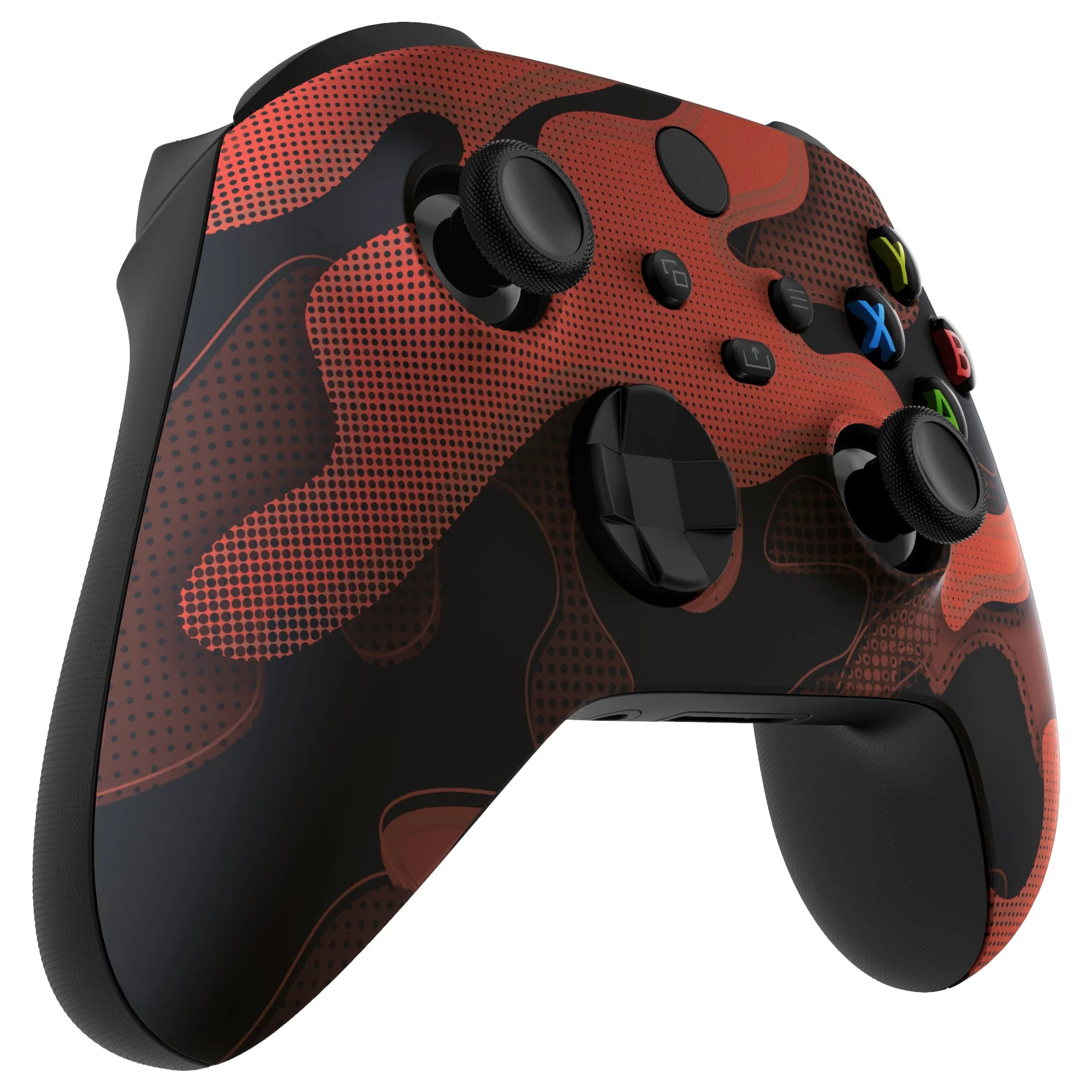 eXtremeRate Replacement Front Housing Shell for Xbox Series X & S Controller - Red Black Camouflage - Image 6