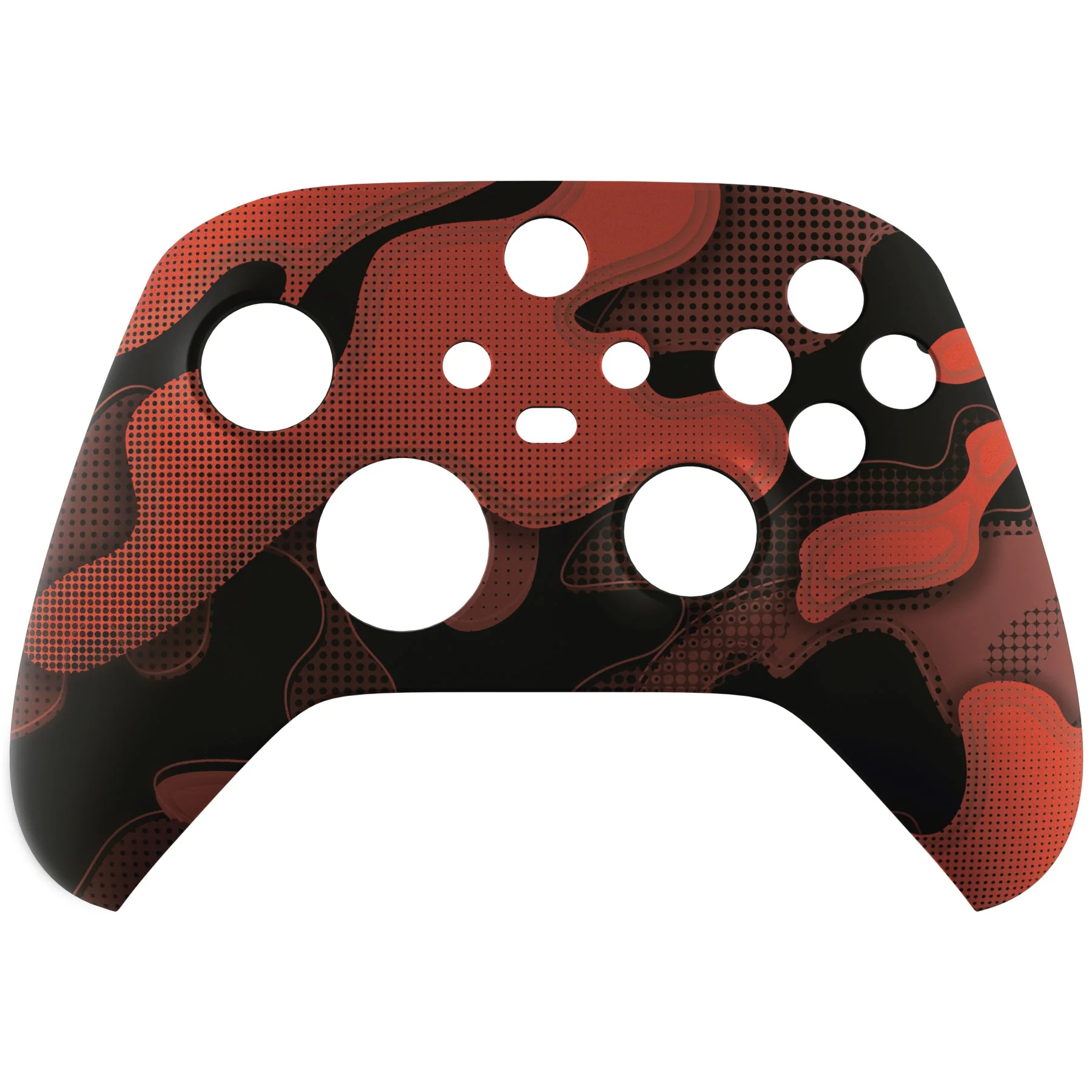 eXtremeRate Replacement Front Housing Shell for Xbox Series X & S Controller - Red Black Camouflage - Image 9