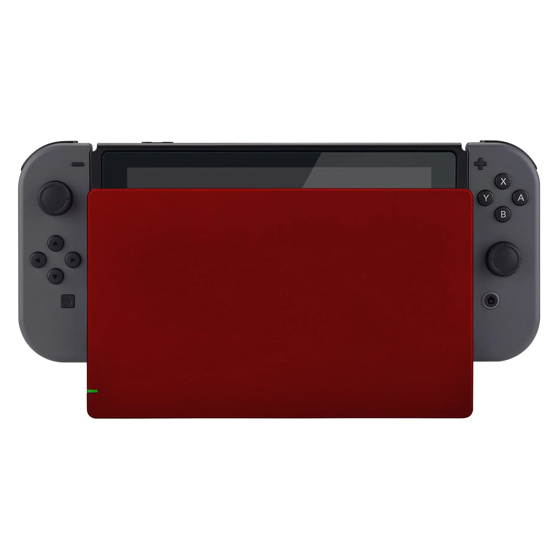eXtremeRate Custom Replacement Faceplate for Nintendo Switch Charging Dock - Scarlet Red - Image 4