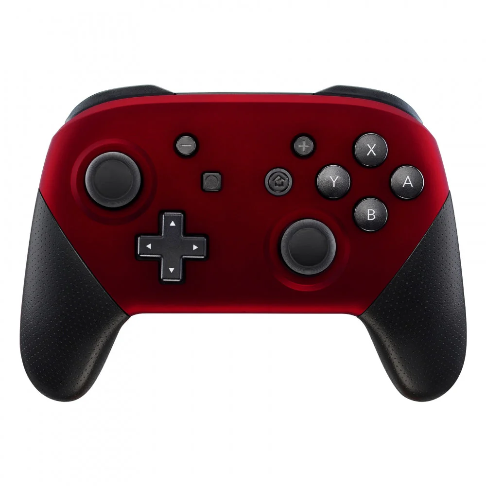 eXtremeRate Replacement Faceplate and Backplate for Nintendo Switch Pro Controller - Scarlet Red - Image 3