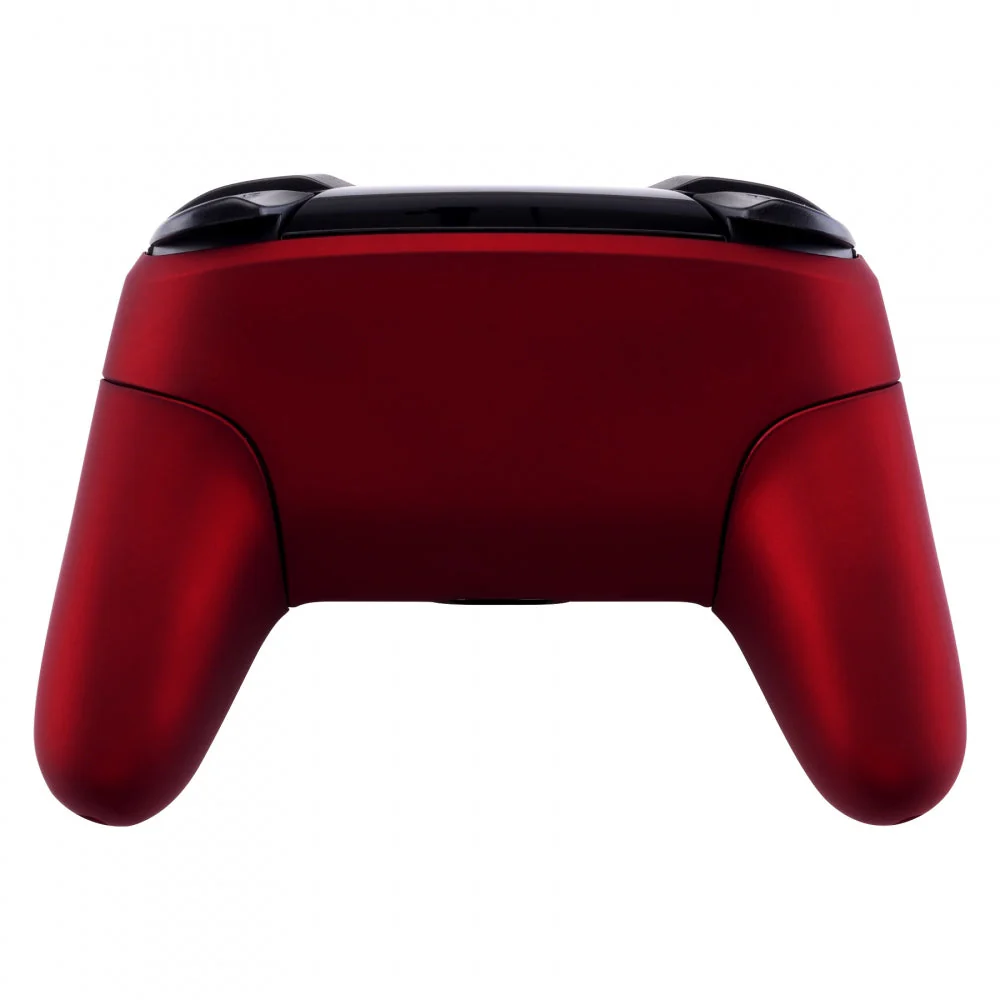 eXtremeRate Replacement Full Set Shell Faceplate Backplate Handles for Nintendo Switch Pro - Scarlet Red - Image 7