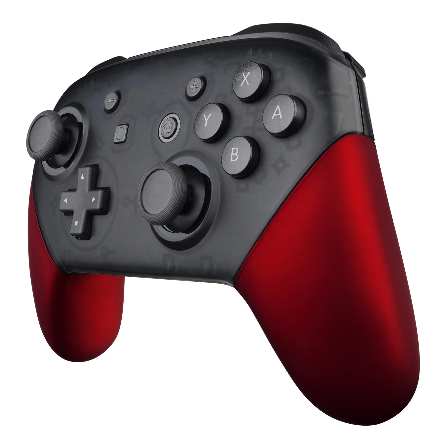 eXtremeRate Replacement Handle Grips for Nintendo Switch Pro Controller - Scarlet Red - Image 4