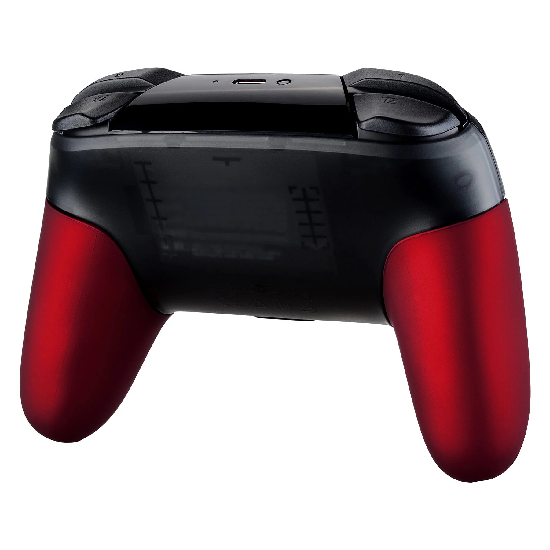 eXtremeRate Replacement Handle Grips for Nintendo Switch Pro Controller - Scarlet Red - Image 6