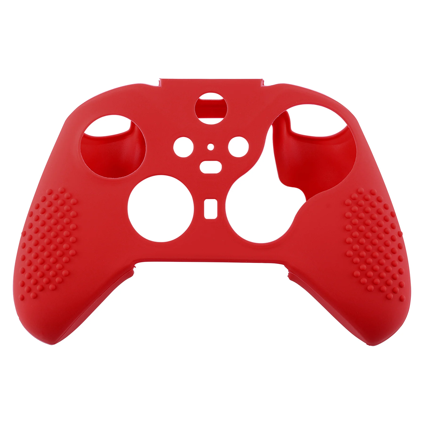 eXtremeRate PlayVital Protective Anti-Slip Silicone Case with Thumb Grips Caps for Xbox One Elite Series 2 & Elite 2 Core Controller - Red - Image 2