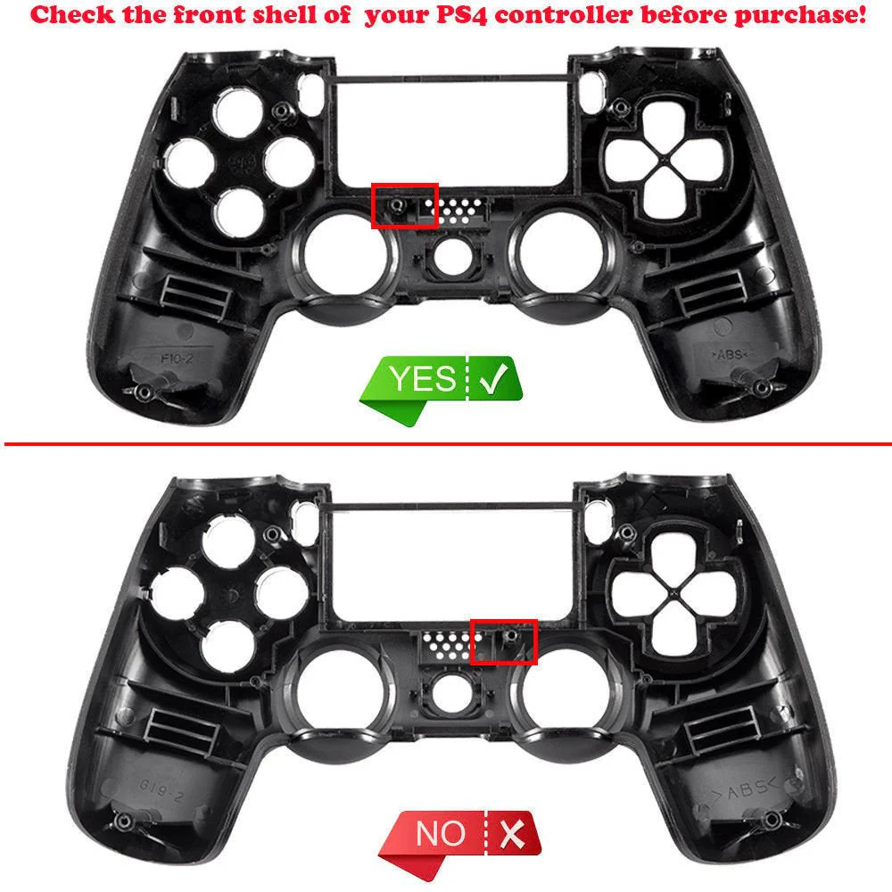 eXtremeRate Replacement Front Housing Shell for PS4 Controller JDM-001/011/020 - Scarlet Red - Image 3