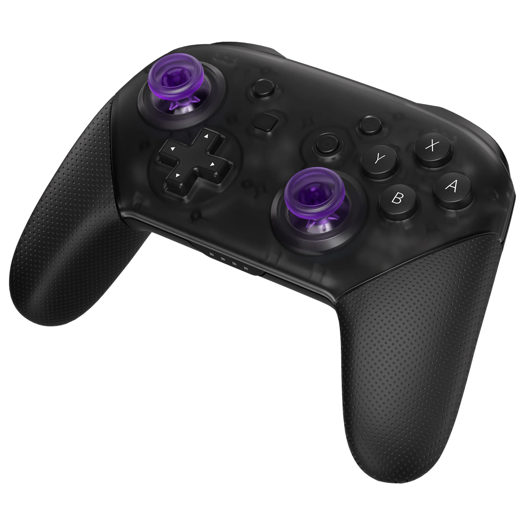 eXtremeRate Replacement 3D Joystick Thumbsticks for Nintendo Switch Pro Controller - Clear Atomic Purple - Image 4