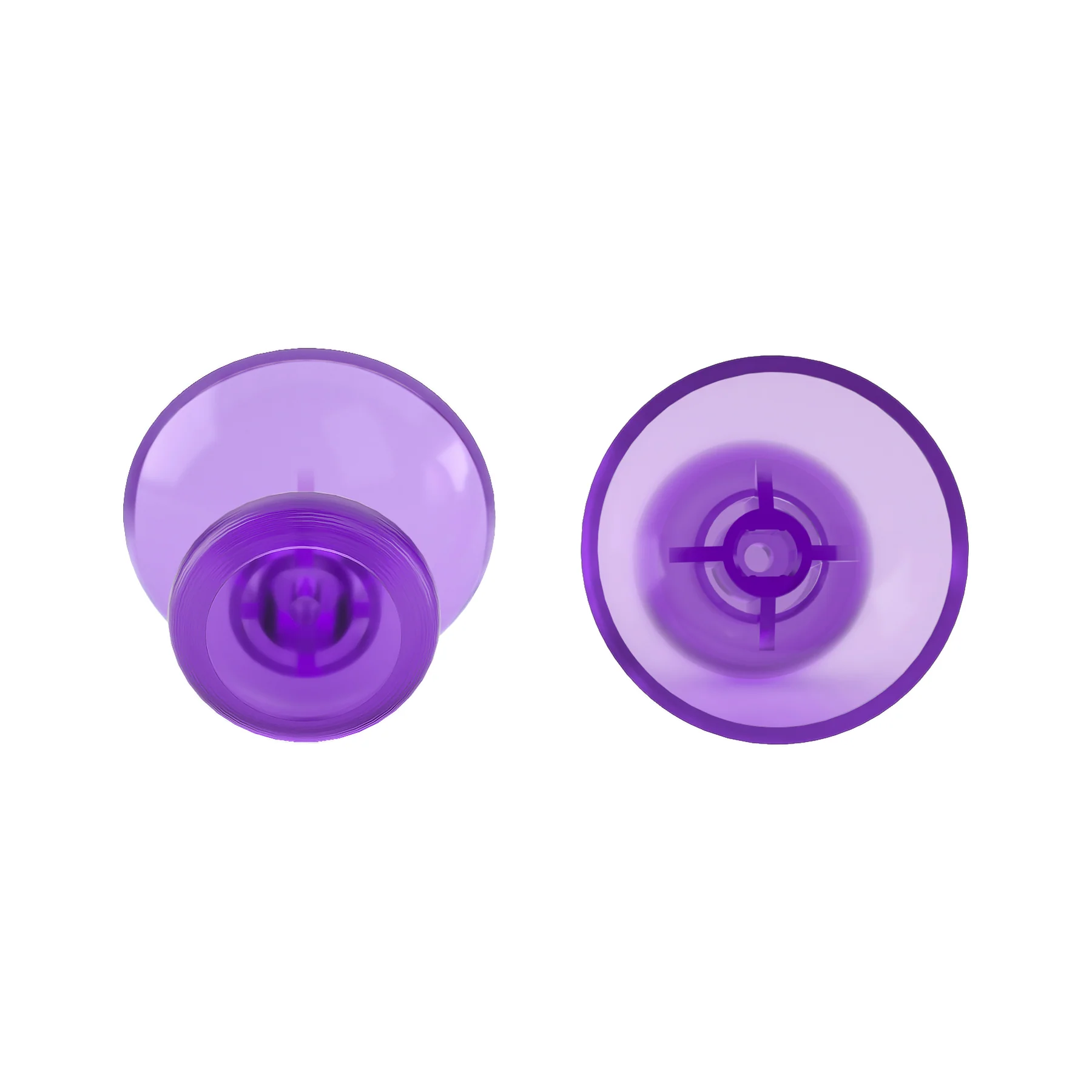 eXtremeRate Replacement 3D Joystick Thumbsticks for Nintendo Switch Pro Controller - Clear Atomic Purple - Image 6