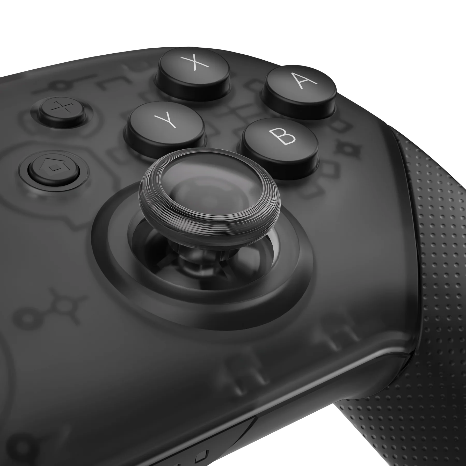 eXtremeRate Replacement 3D Joystick Thumbsticks for Nintendo Switch Pro Controller - Clear Black - Image 2