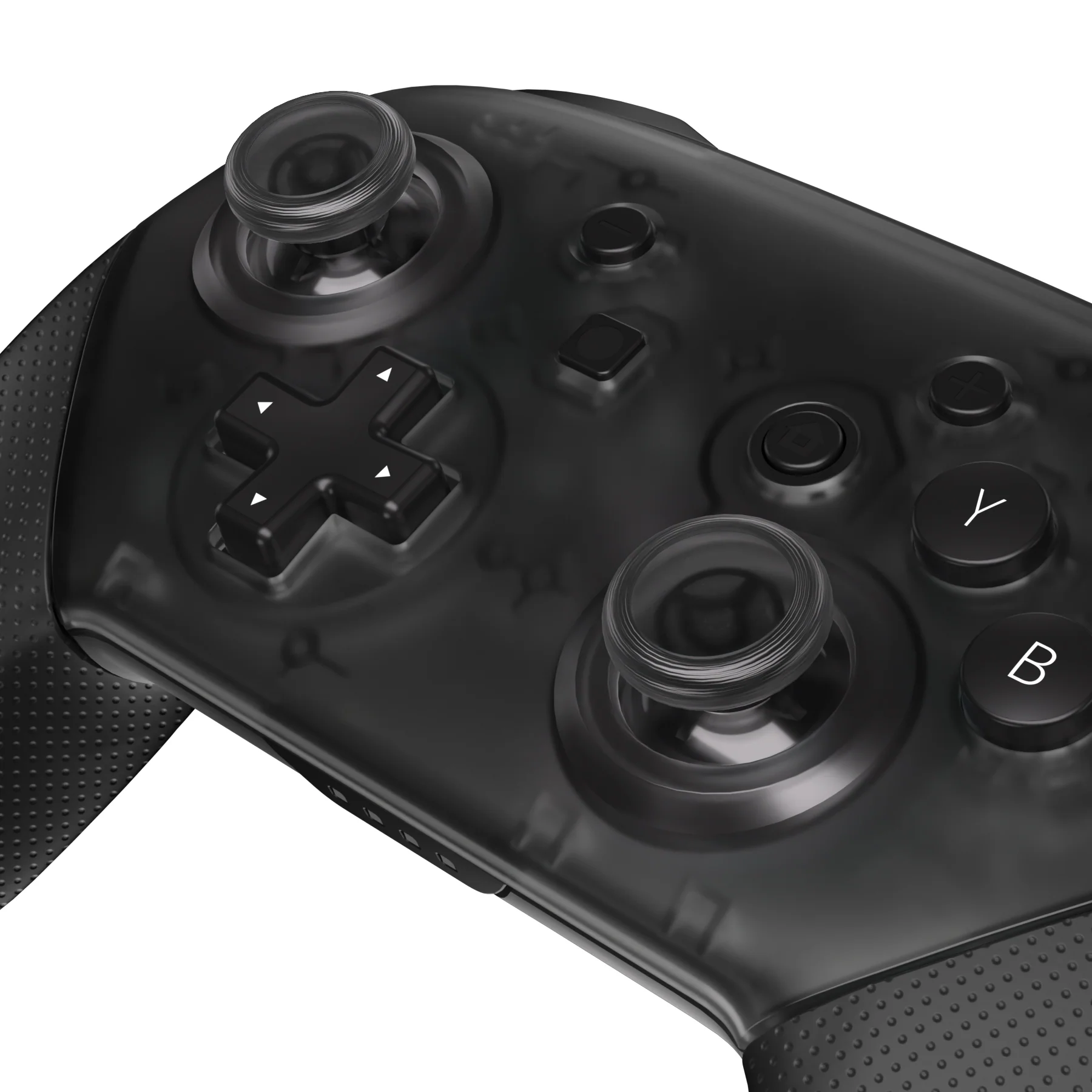 eXtremeRate Replacement 3D Joystick Thumbsticks for Nintendo Switch Pro Controller - Clear Black - Image 3