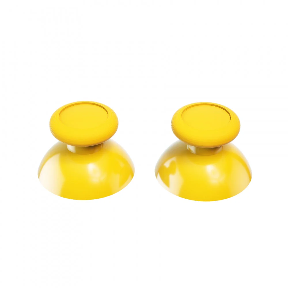 eXtremeRate 4 Pairs Replacement 3D Joystick Thumbsticks for Nintendo Switch Pro Controller - Yellow & Purple & Pink & Black - Image 3
