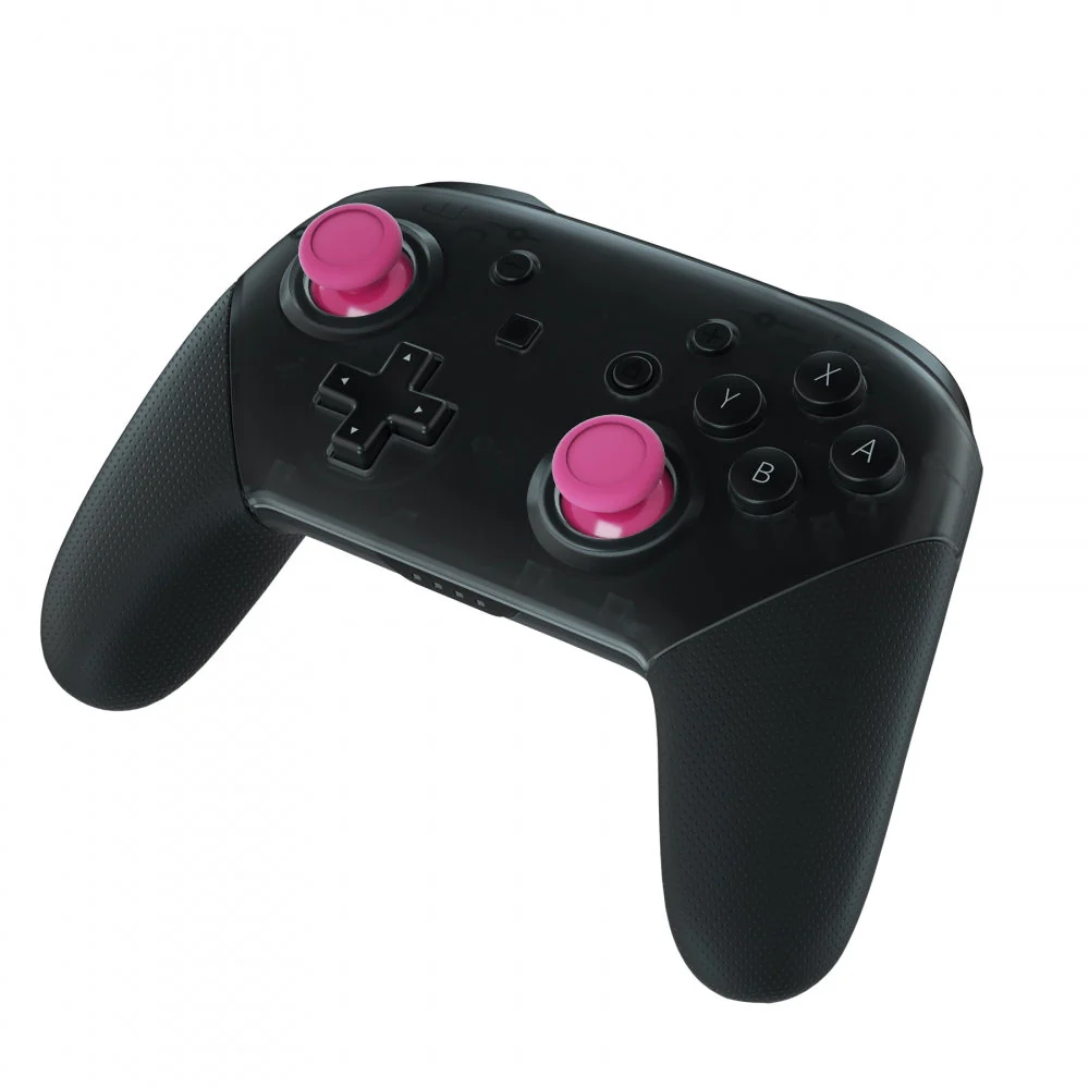 eXtremeRate 4 Pairs Replacement 3D Joystick Thumbsticks for Nintendo Switch Pro Controller - Yellow & Purple & Pink & Black - Image 7
