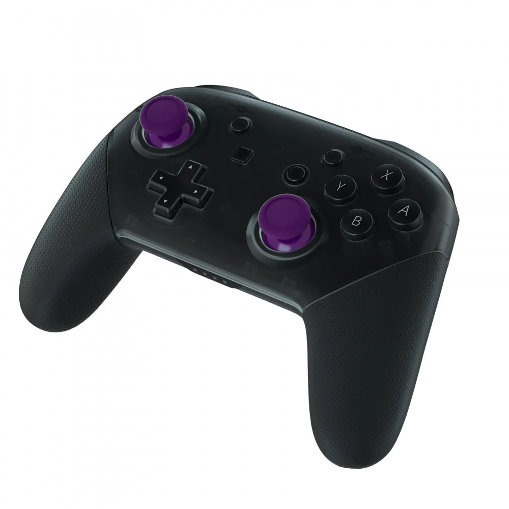 eXtremeRate 4 Pairs Replacement 3D Joystick Thumbsticks for Nintendo Switch Pro Controller - Yellow & Purple & Pink & Black - Image 9