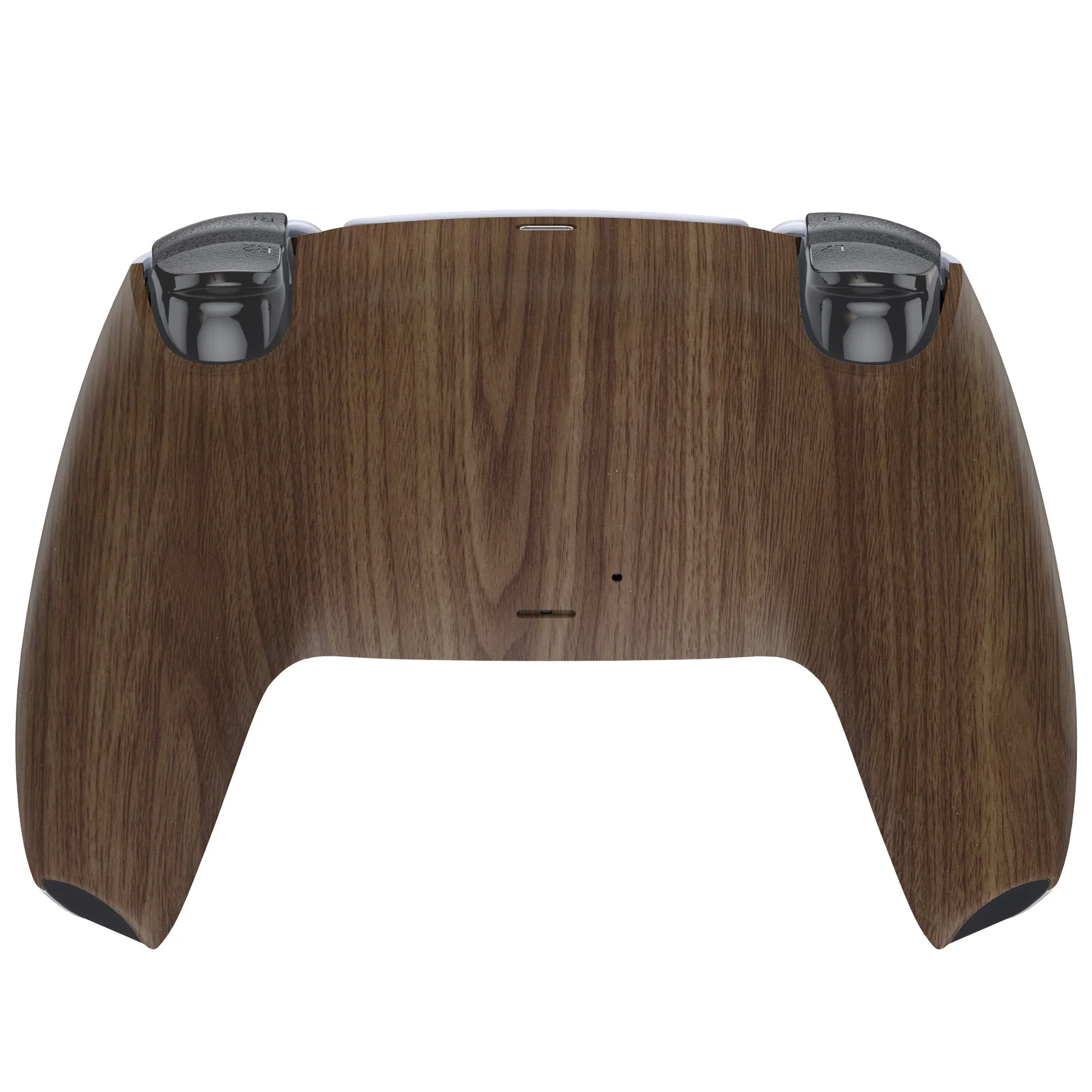 eXtremeRate Replacement Back Housing Bottom Shell Compatible with PS5 Controller BDM-010/020/030/040/050 - Wood Grain - Image 2