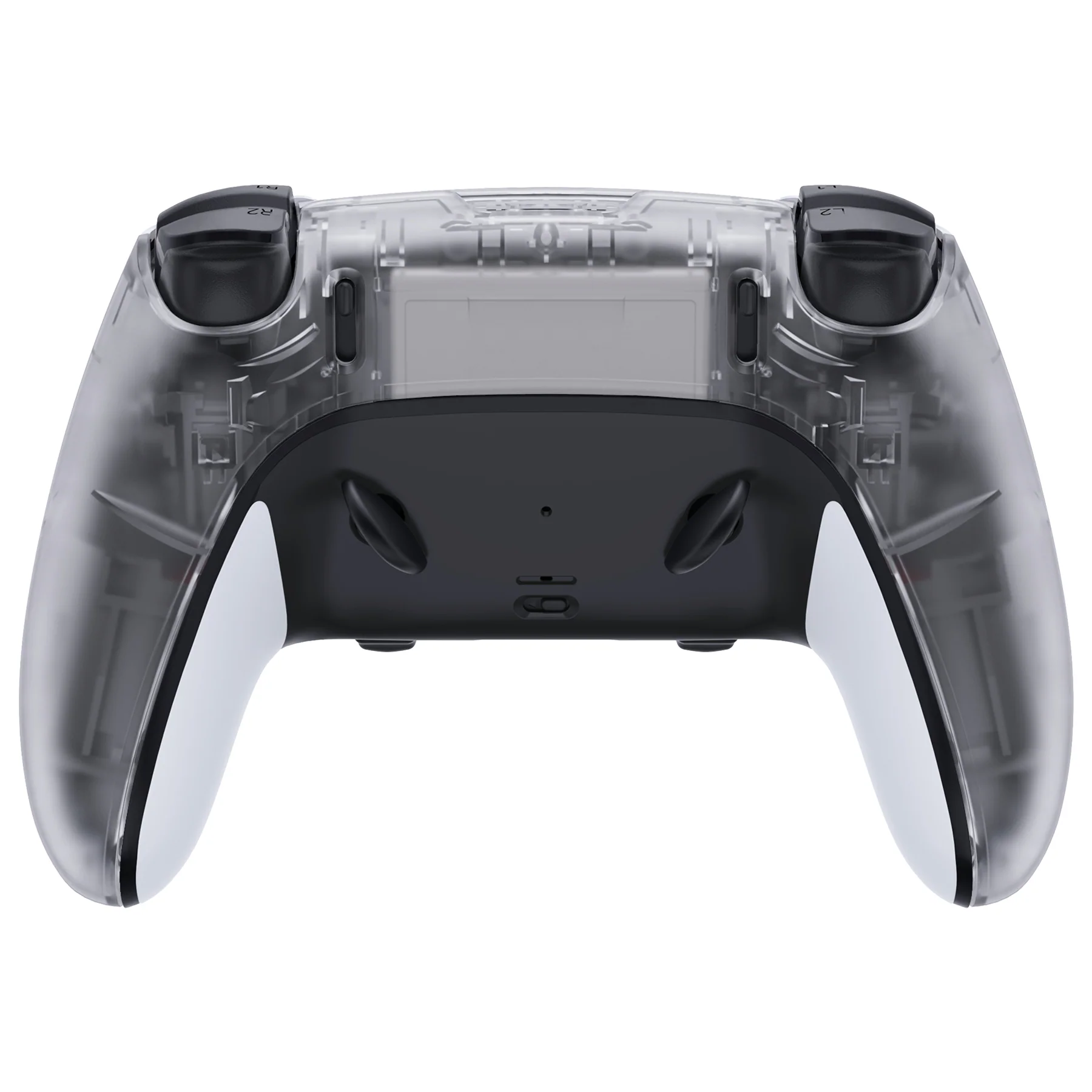eXtremeRate Replacement Back Housing Bottom Shell Compatible with PS5 Edge Controller - Clear - Image 2