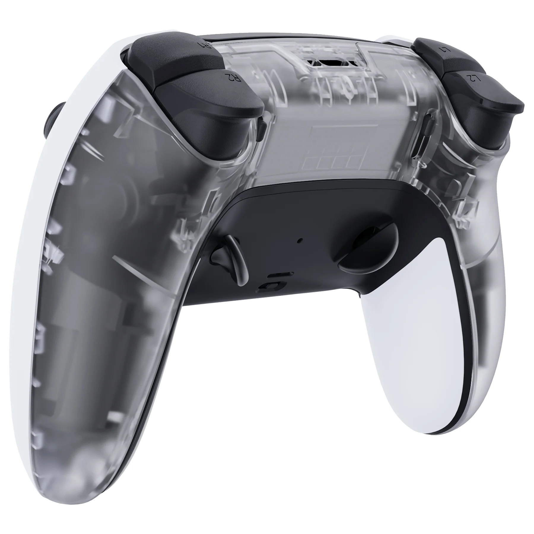 eXtremeRate Replacement Back Housing Bottom Shell Compatible with PS5 Edge Controller - Clear - Image 3