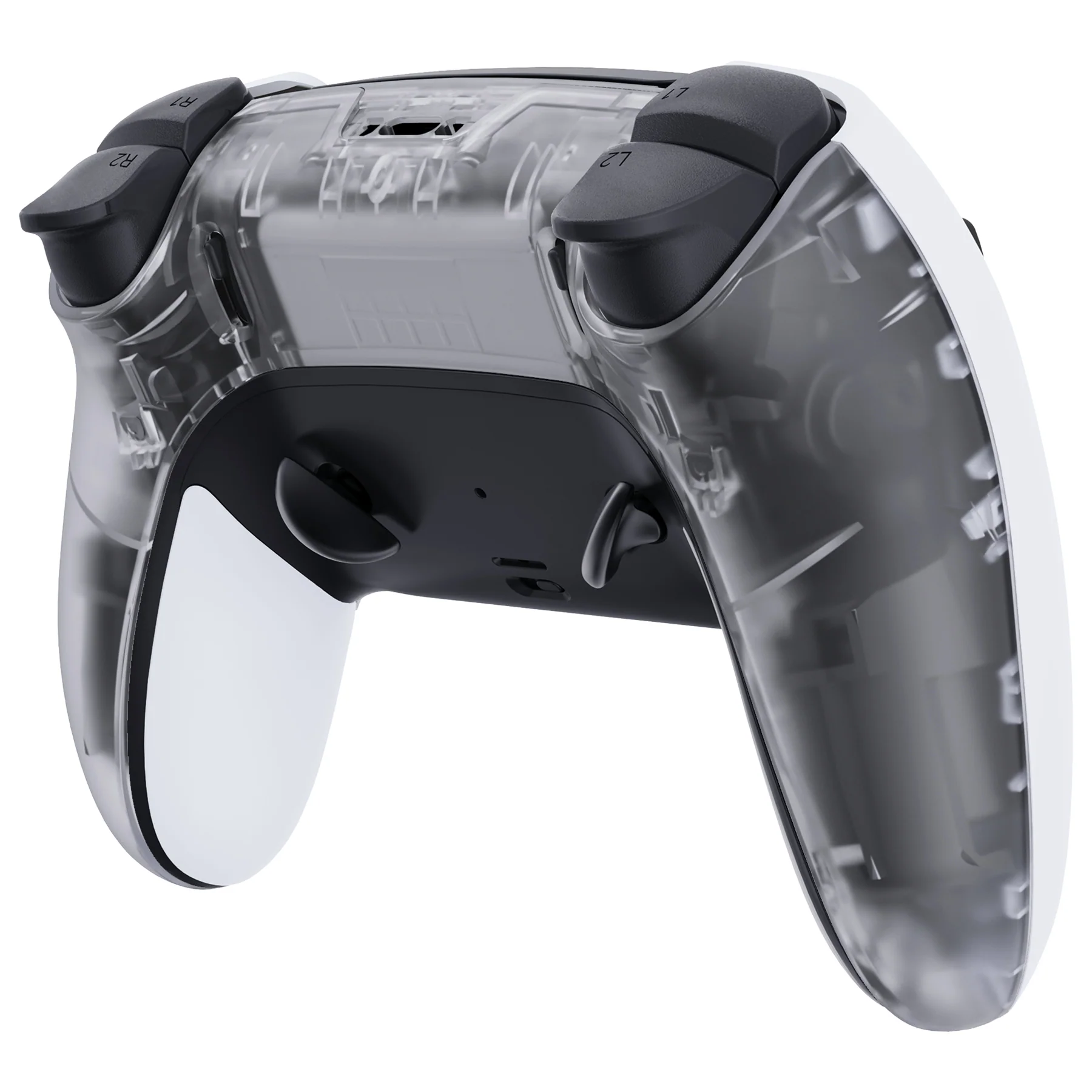 eXtremeRate Replacement Back Housing Bottom Shell Compatible with PS5 Edge Controller - Clear - Image 4