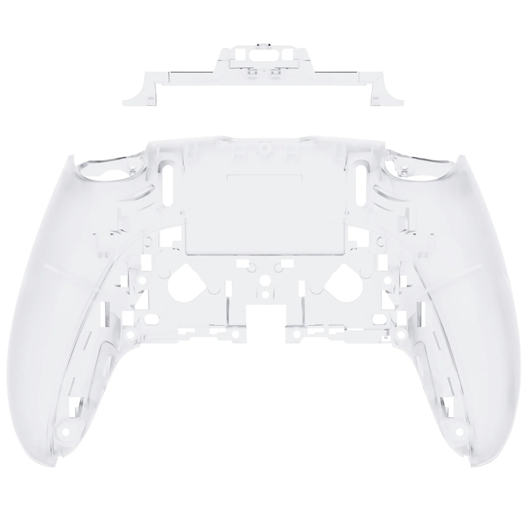 eXtremeRate Replacement Back Housing Bottom Shell Compatible with PS5 Edge Controller - Clear - Image 5