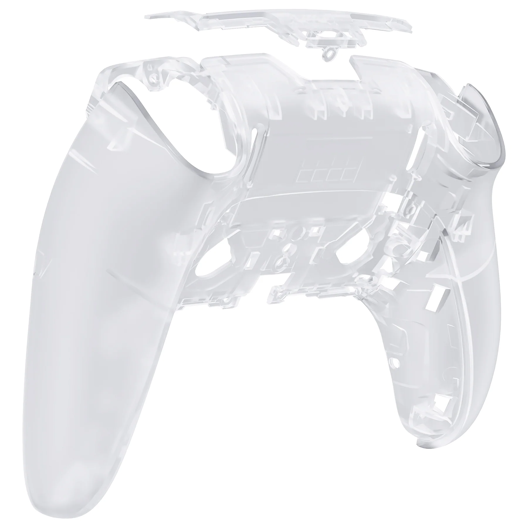 eXtremeRate Replacement Back Housing Bottom Shell Compatible with PS5 Edge Controller - Clear - Image 6