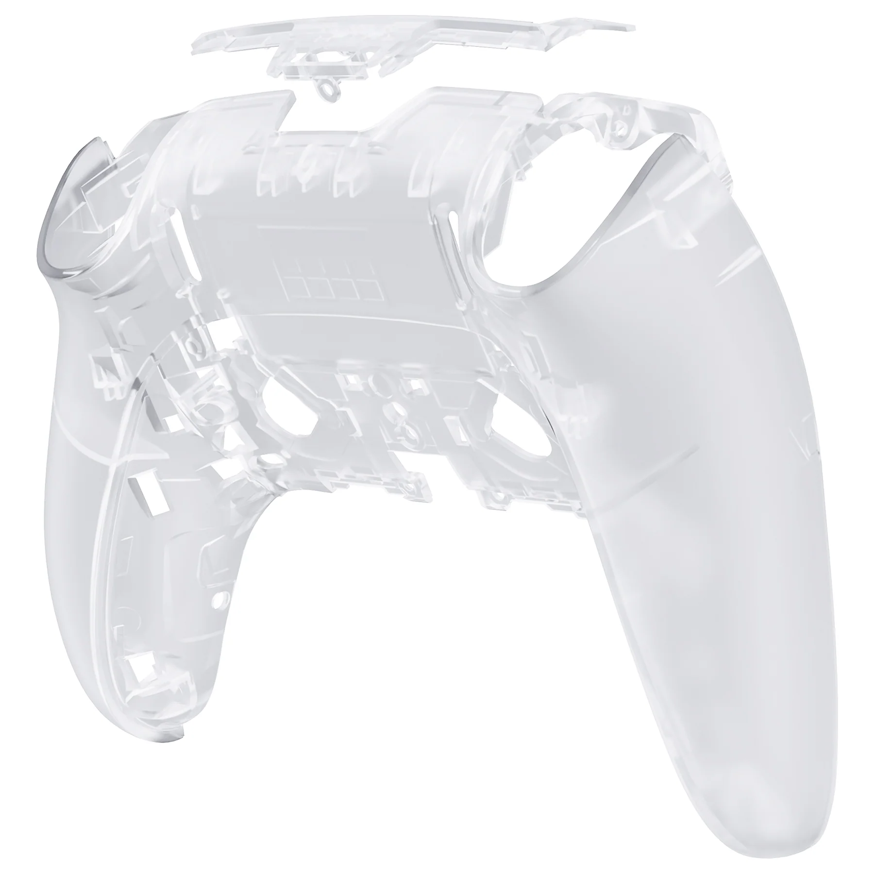eXtremeRate Replacement Back Housing Bottom Shell Compatible with PS5 Edge Controller - Clear - Image 7