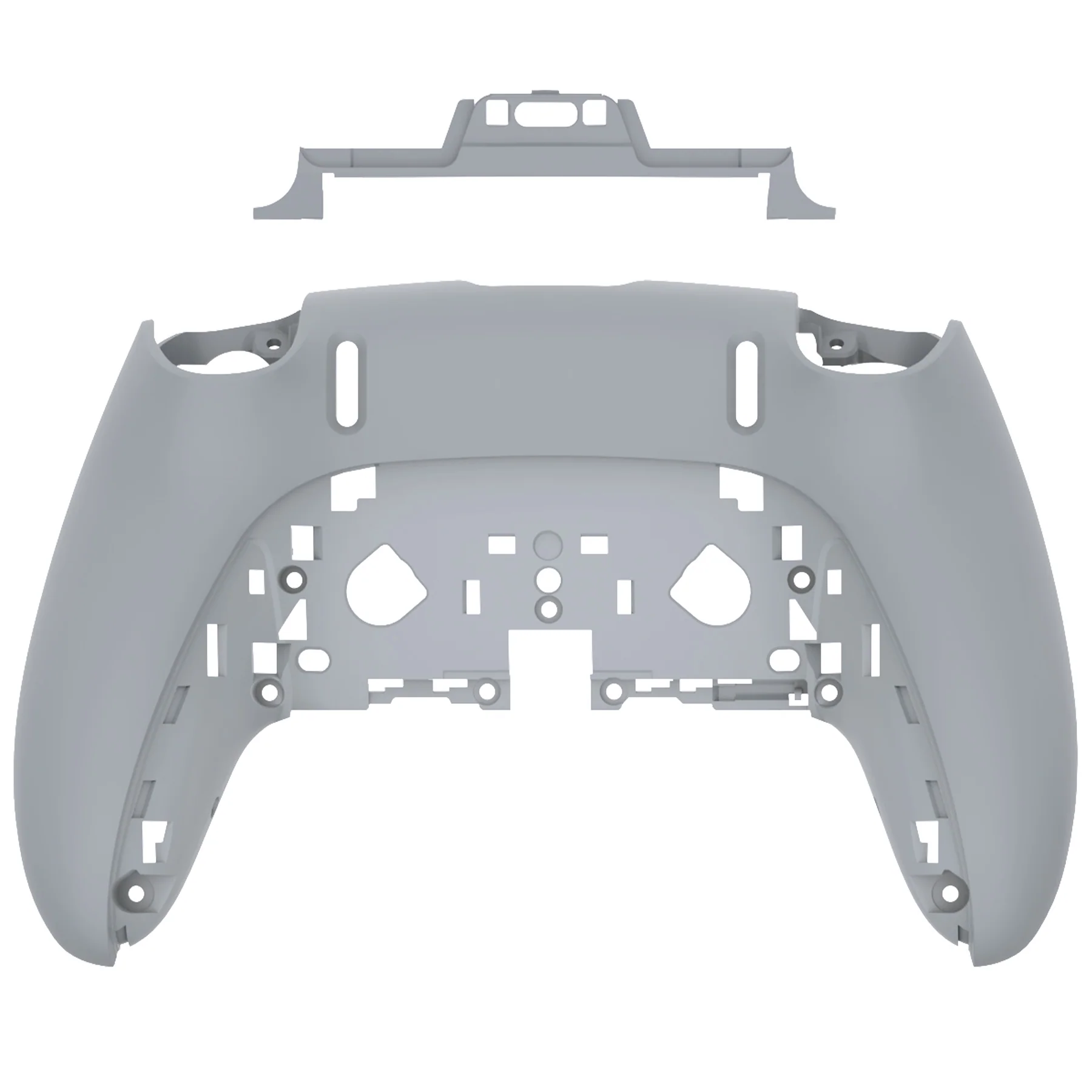 eXtremeRate Replacement Back Housing Bottom Shell Compatible with PS5 Edge Controller - New Hope Gray - Image 5