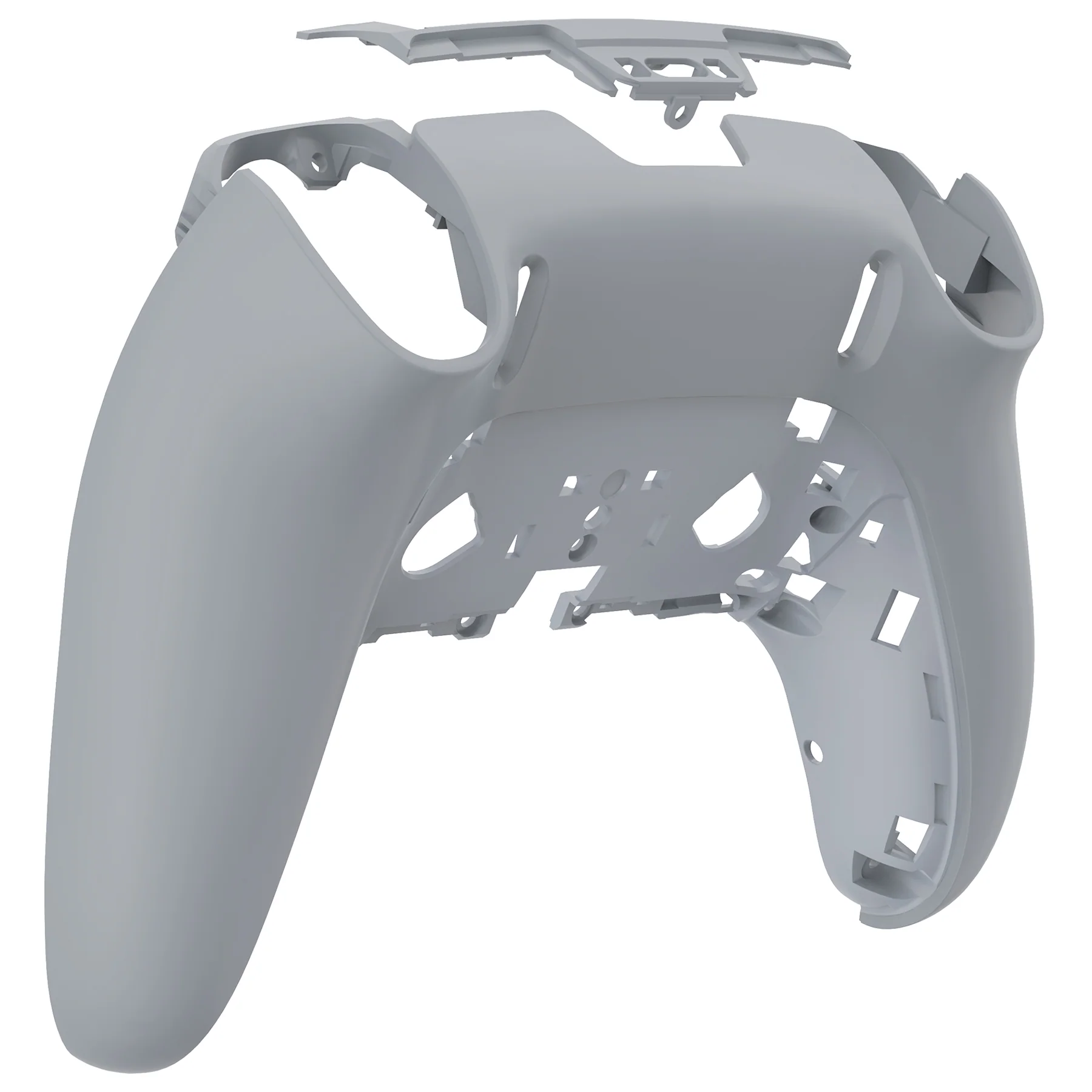 eXtremeRate Replacement Back Housing Bottom Shell Compatible with PS5 Edge Controller - New Hope Gray - Image 6