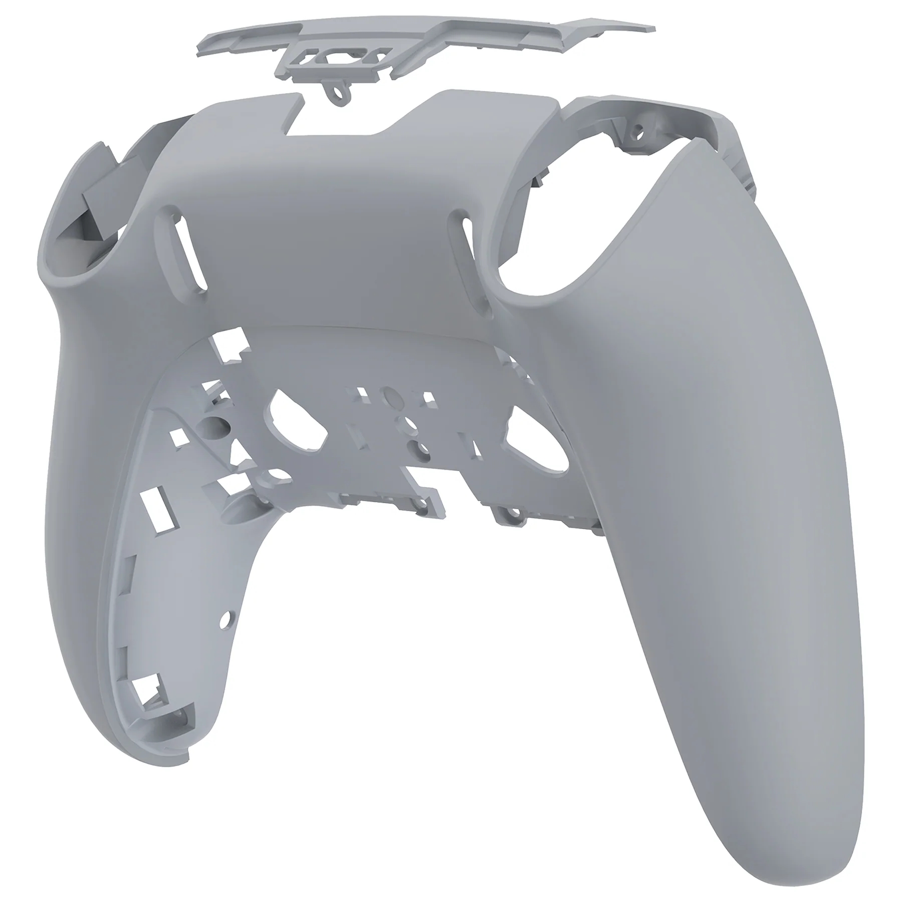 eXtremeRate Replacement Back Housing Bottom Shell Compatible with PS5 Edge Controller - New Hope Gray - Image 7