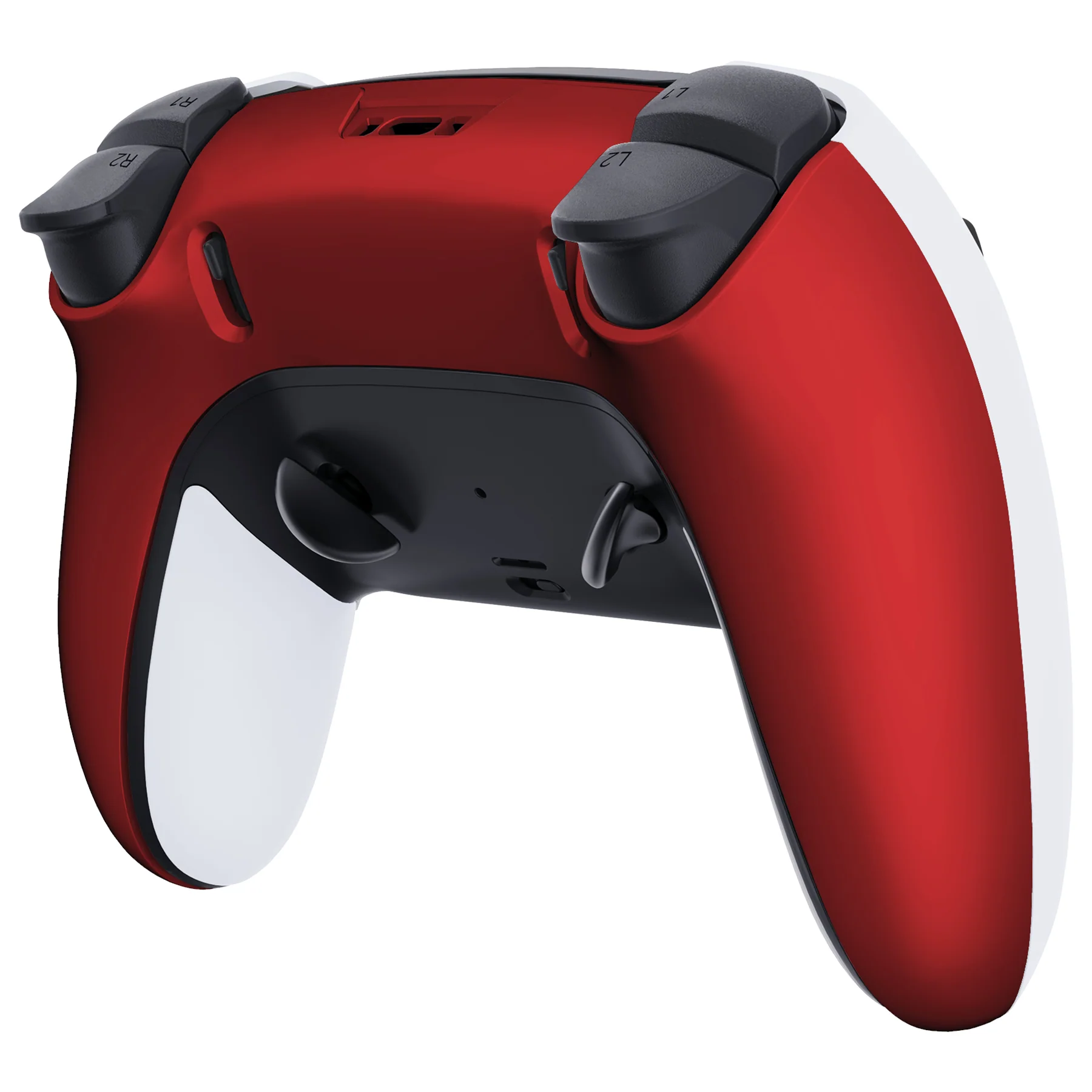 eXtremeRate Replacement Back Housing Bottom Shell Compatible with PS5 Edge Controller - Scarlet Red - Image 4