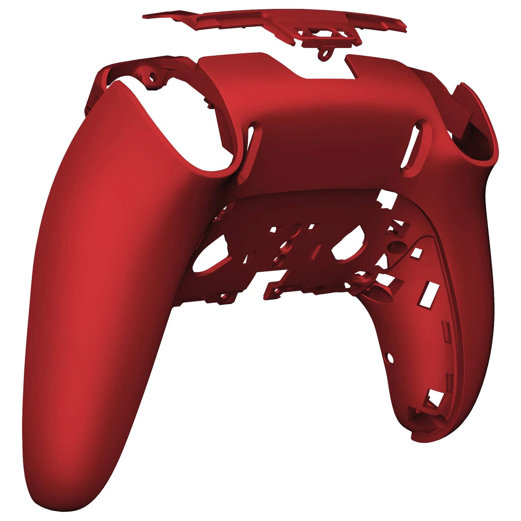 eXtremeRate Replacement Back Housing Bottom Shell Compatible with PS5 Edge Controller - Scarlet Red - Image 6