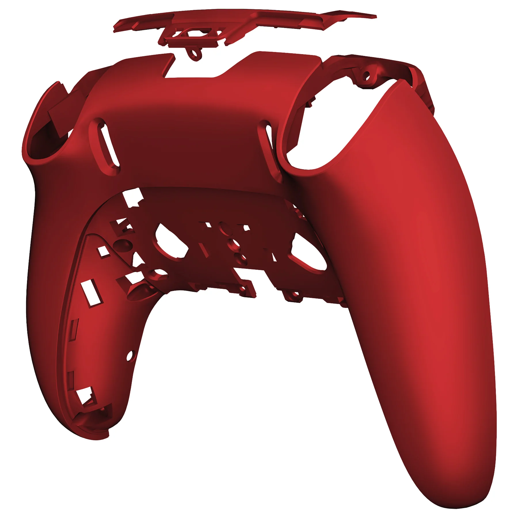 eXtremeRate Replacement Back Housing Bottom Shell Compatible with PS5 Edge Controller - Scarlet Red - Image 7