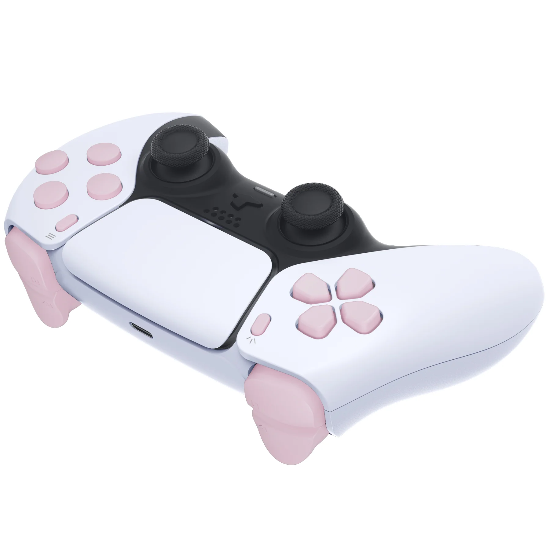 eXtremeRate Replacement Full Set Buttons Compatible with PS5 Controller BDM-010/020 - Cherry Blossoms Pink - Image 6