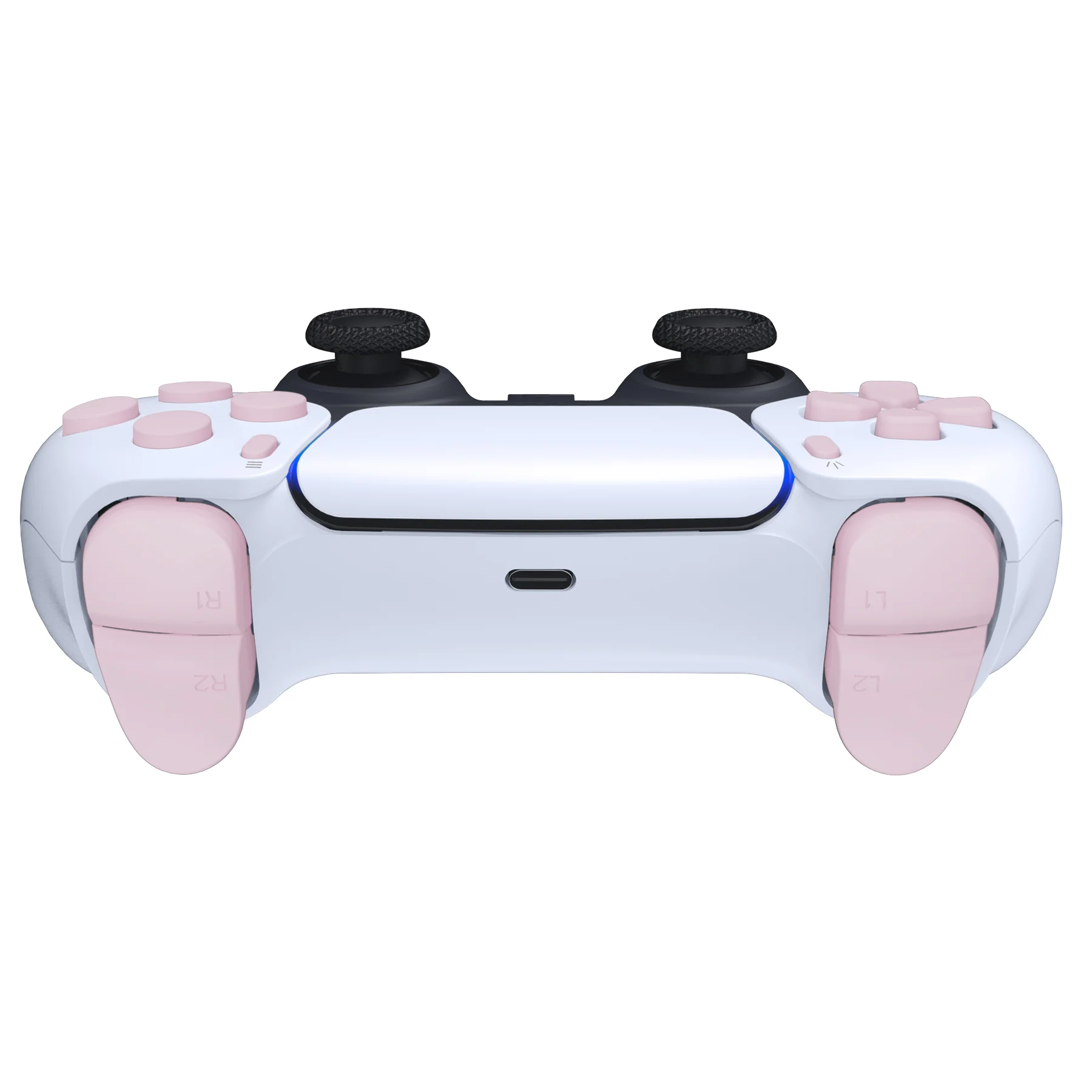 eXtremeRate Replacement Full Set Buttons Compatible with PS5 Controller BDM-010/020 - Cherry Blossoms Pink - Image 7