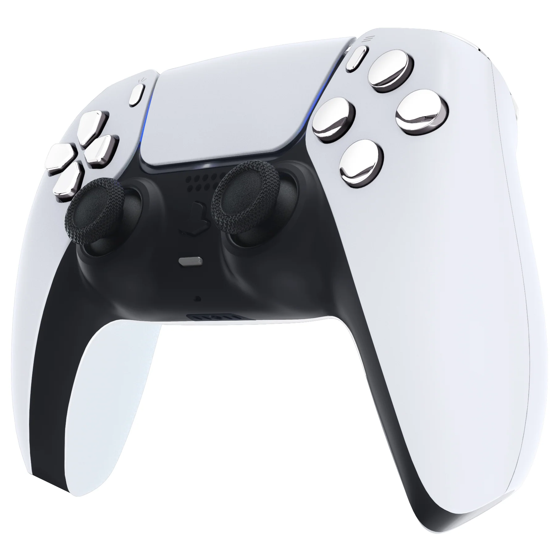 eXtremeRate Replacement Full Set Buttons Compatible with PS5 Controller BDM-010/020 - Chrome Silver - Image 4