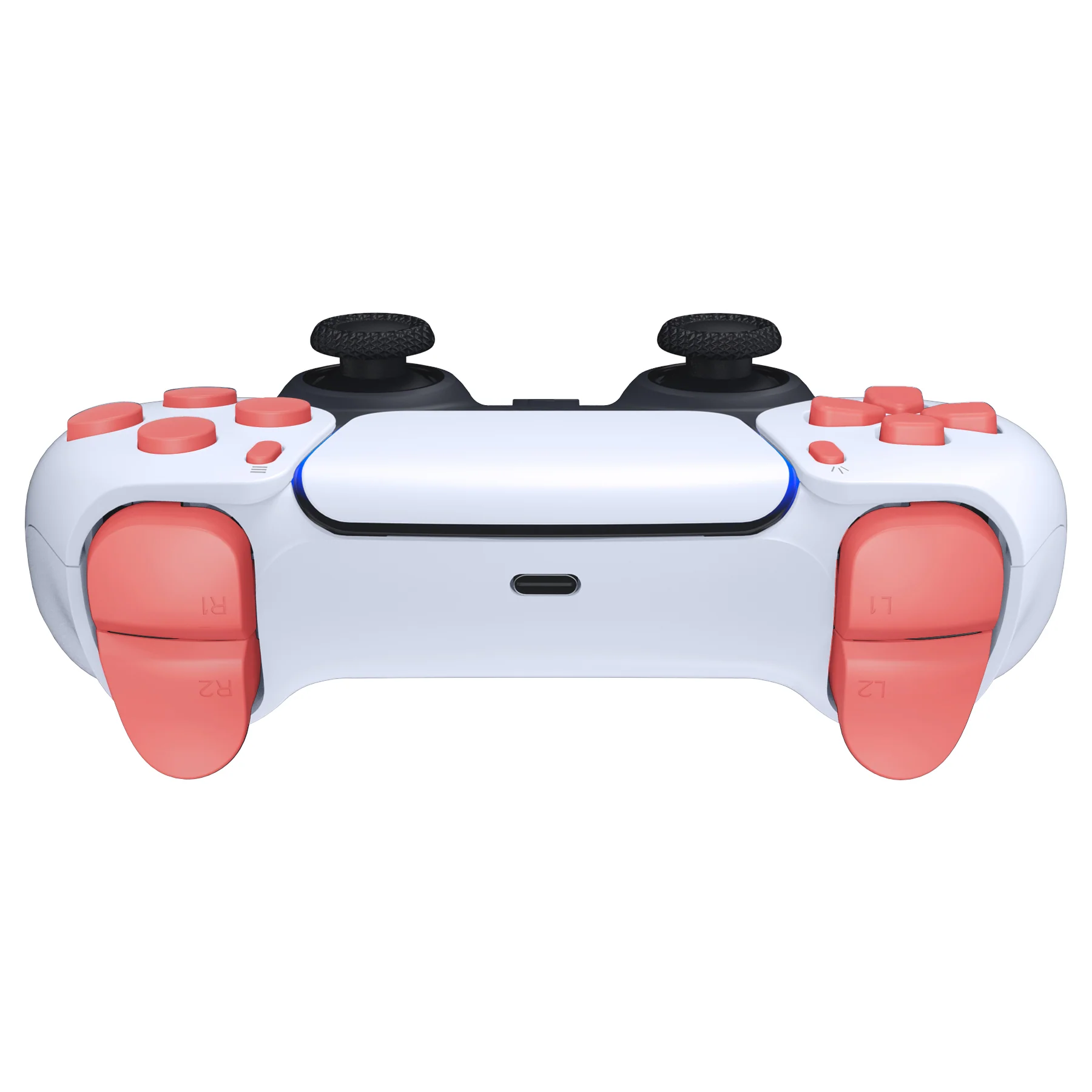 eXtremeRate Replacement Full Set Buttons Compatible with PS5 Controller BDM-010/020 - Coral - Image 7