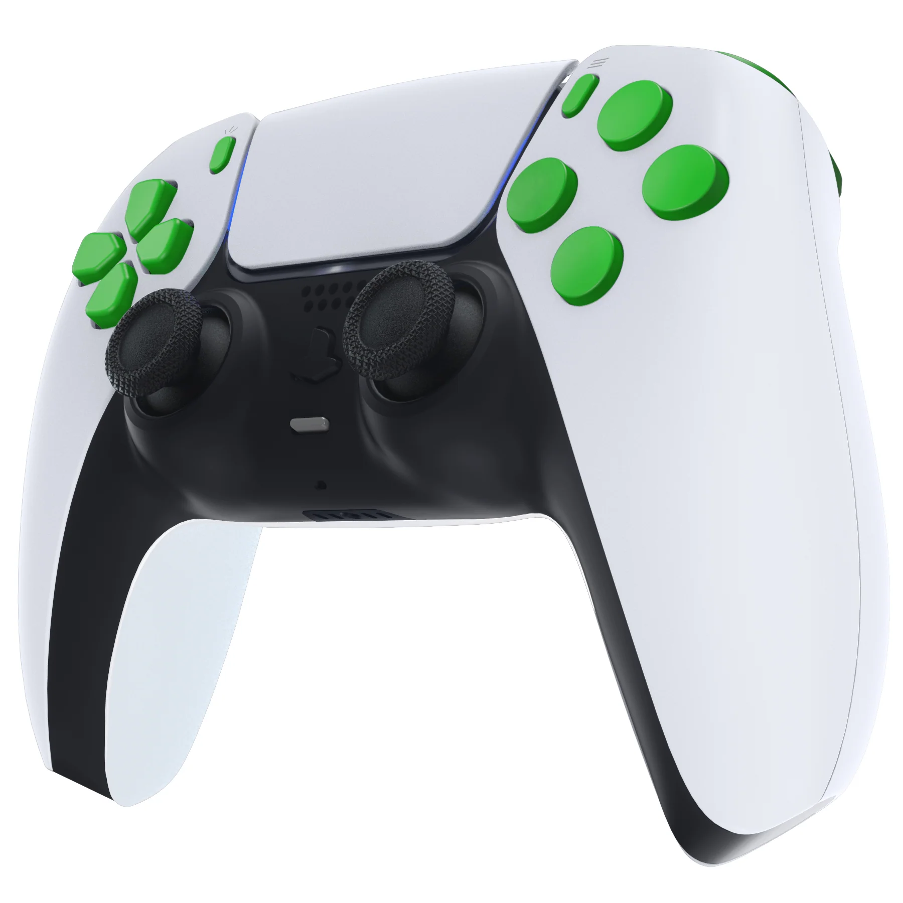 eXtremeRate Replacement Full Set Buttons Compatible with PS5 Controller BDM-010/020 - Green - Image 4