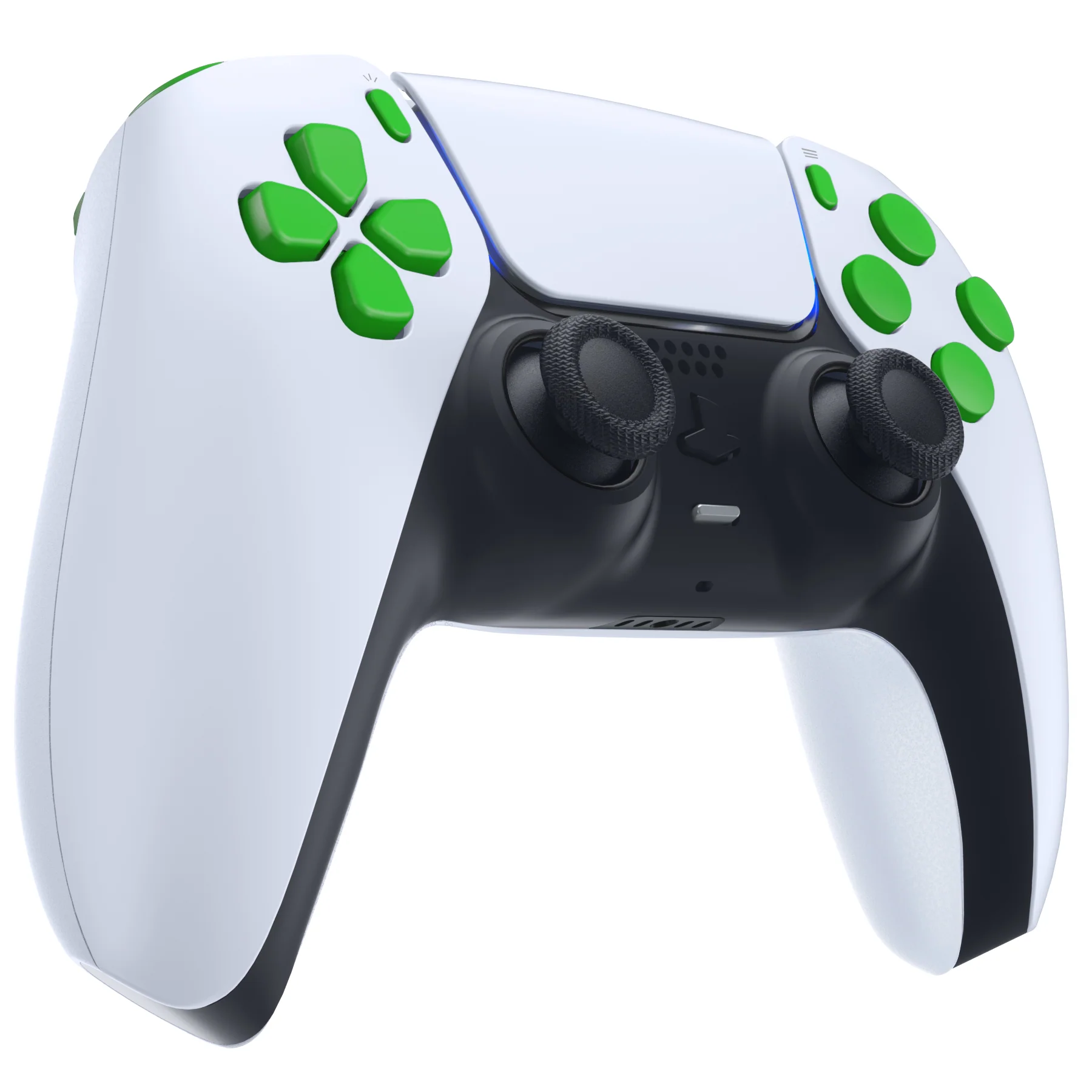eXtremeRate Replacement Full Set Buttons Compatible with PS5 Controller BDM-010/020 - Green - Image 5