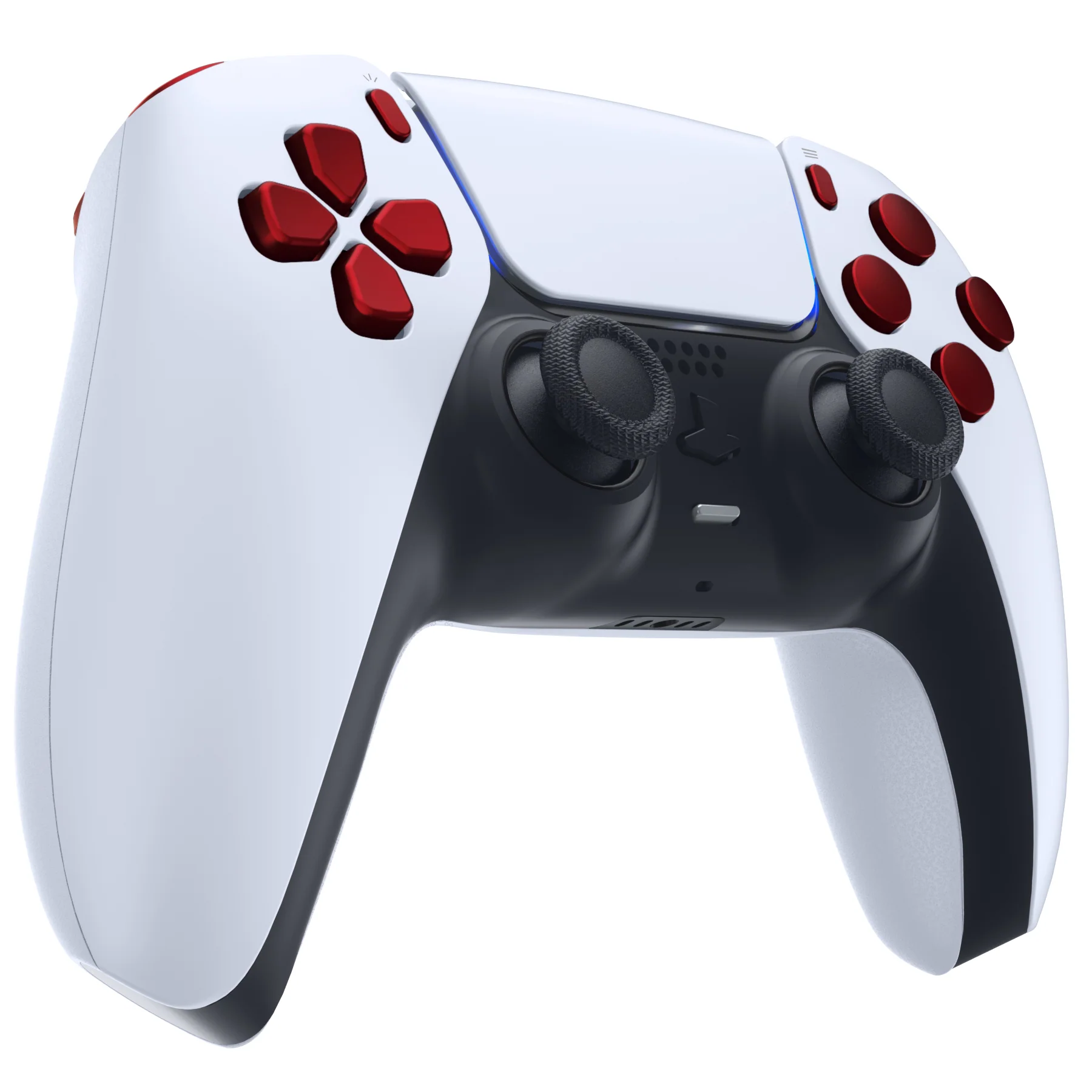 eXtremeRate Replacement Full Set Buttons Compatible with PS5 Controller BDM-010/020 - Scarlet Red - Image 5
