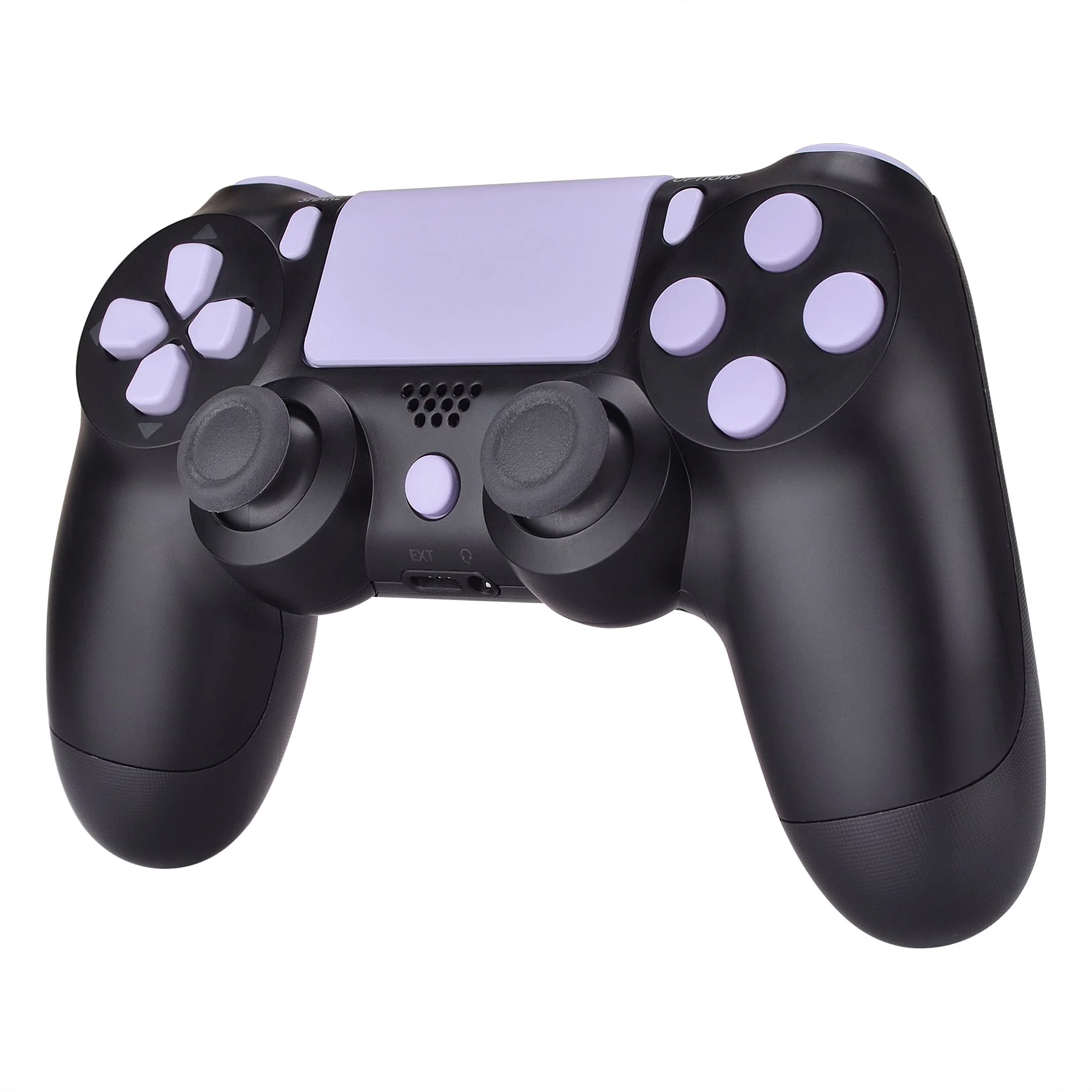 eXtremeRate Replacement Full Set Buttons Compatible with PS4 Slim Pro CUH-ZCT2 Controller - Light Violet - Image 5