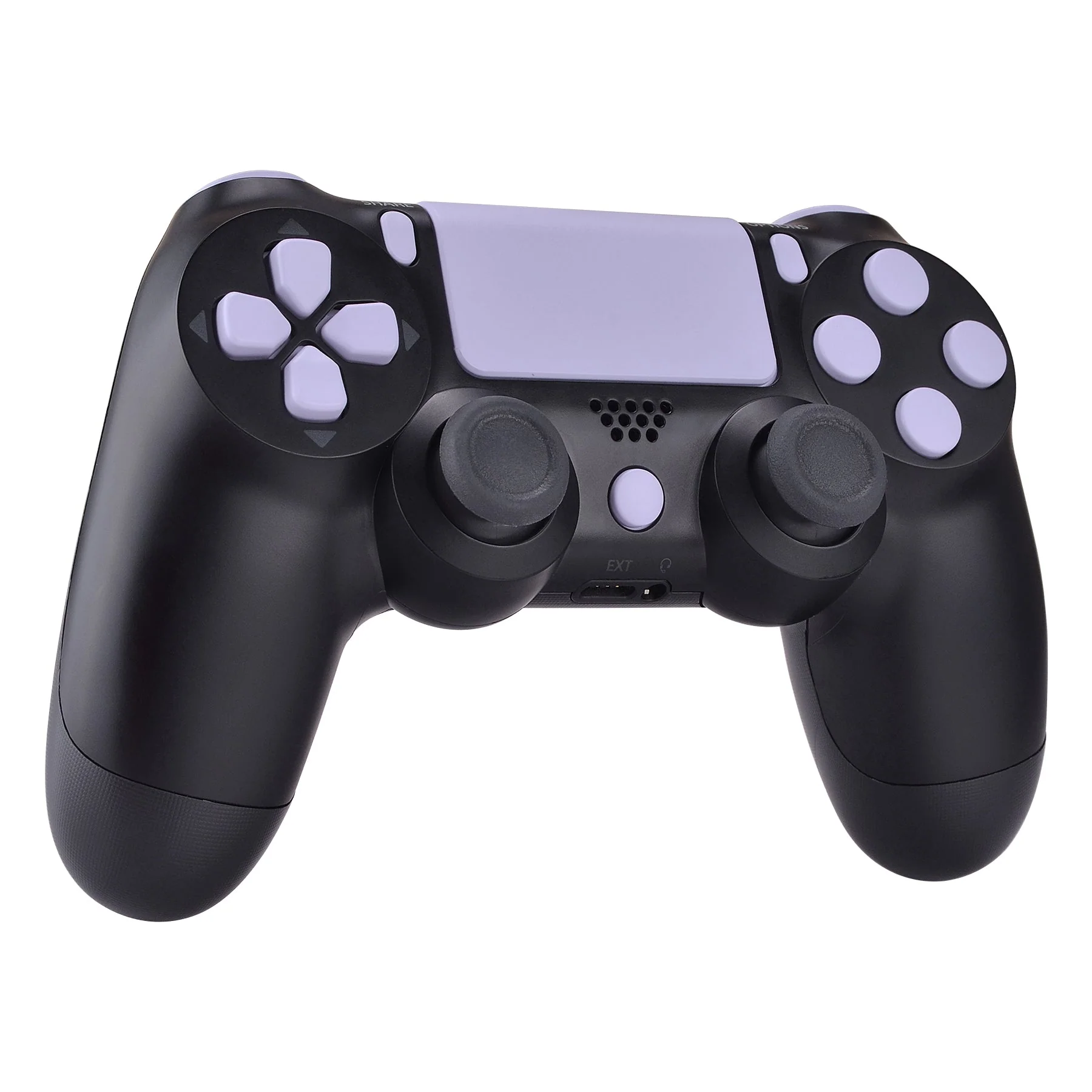 eXtremeRate Replacement Full Set Buttons Compatible with PS4 Slim Pro CUH-ZCT2 Controller - Light Violet - Image 6