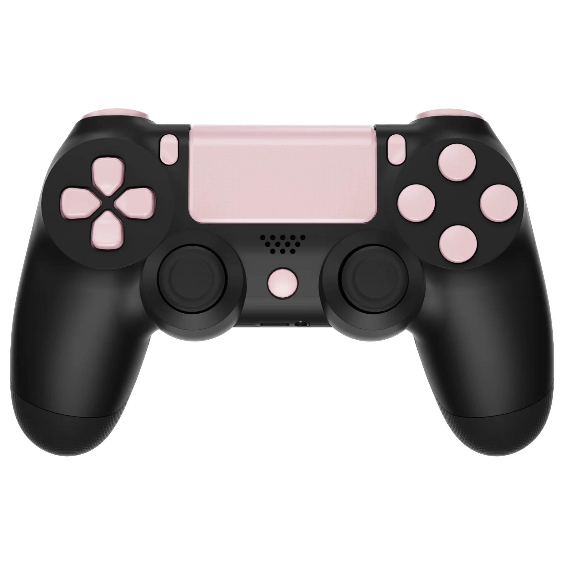 eXtremeRate Replacement Full Set Buttons Compatible with PS4 Slim Pro CUH-ZCT2 Controller - Cherry Blossoms Pink - Image 5