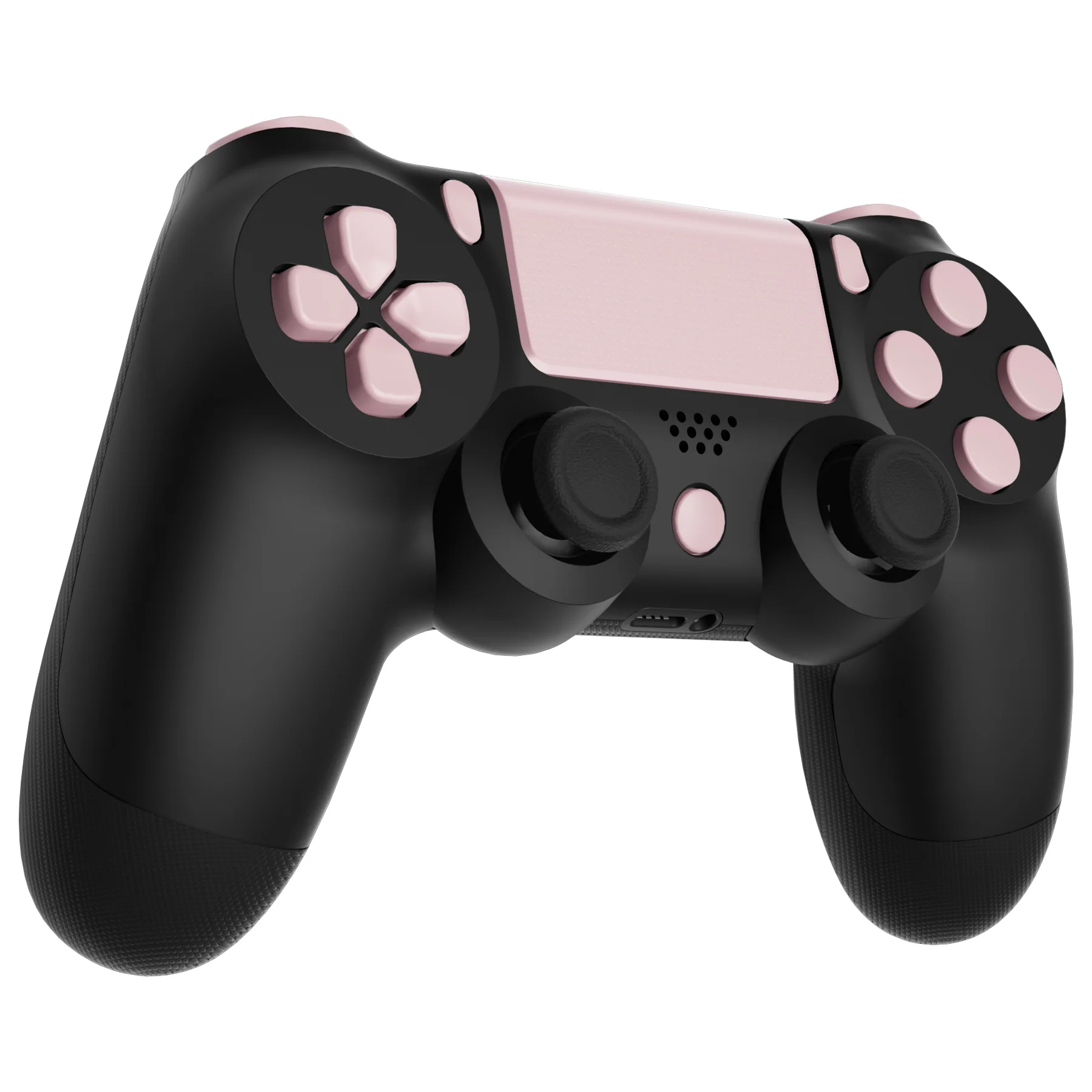 eXtremeRate Replacement Full Set Buttons Compatible with PS4 Slim Pro CUH-ZCT2 Controller - Cherry Blossoms Pink - Image 7