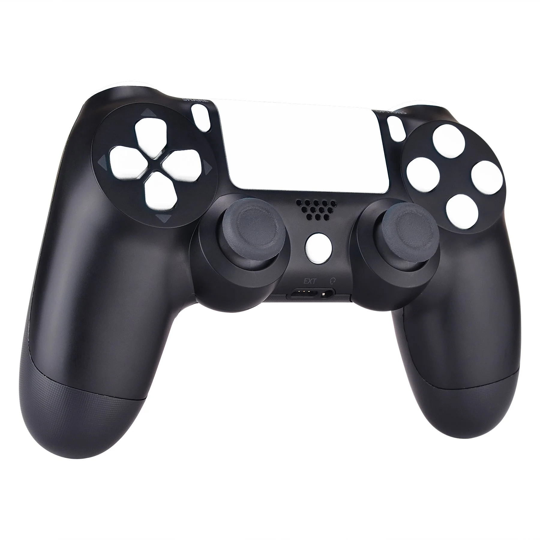 eXtremeRate Replacement Full Set Buttons Compatible with PS4 Slim Pro CUH-ZCT2 Controller - White - Image 6