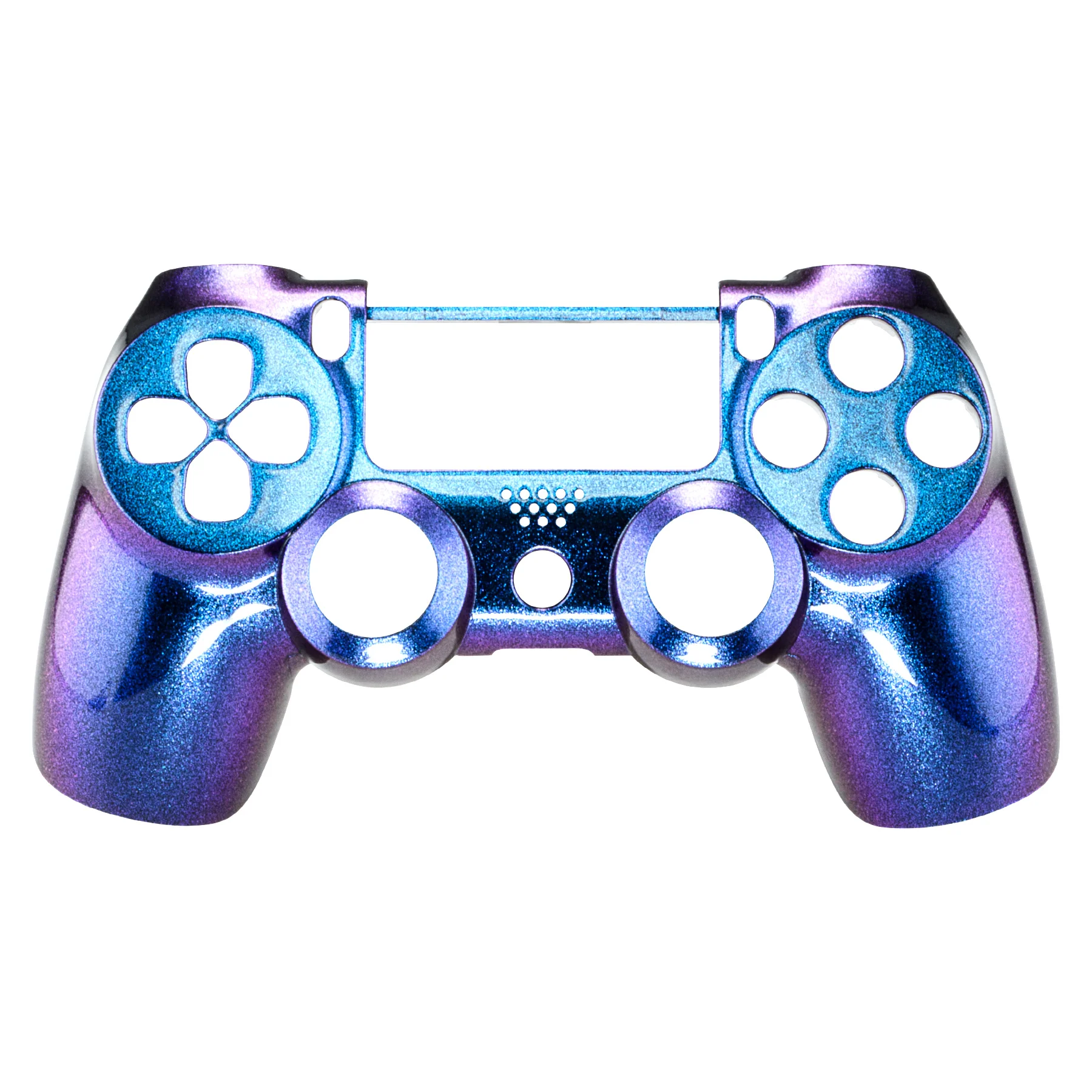 eXtremeRate Replacement Front Housing Shell for PS4 Controller JDM-001/011/020 - Chameleon Purple Blue - Image 2