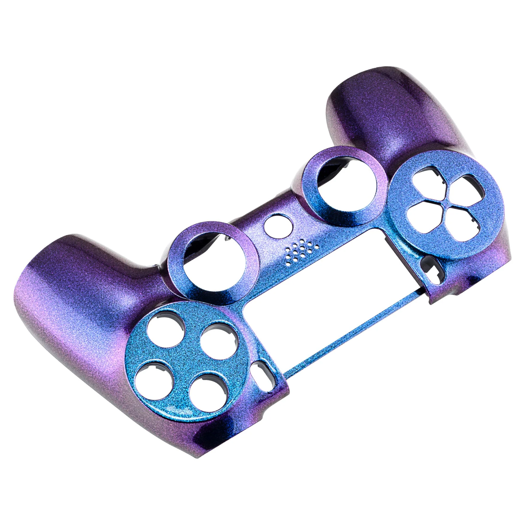 eXtremeRate Replacement Front Housing Shell for PS4 Controller JDM-001/011/020 - Chameleon Purple Blue - Image 6