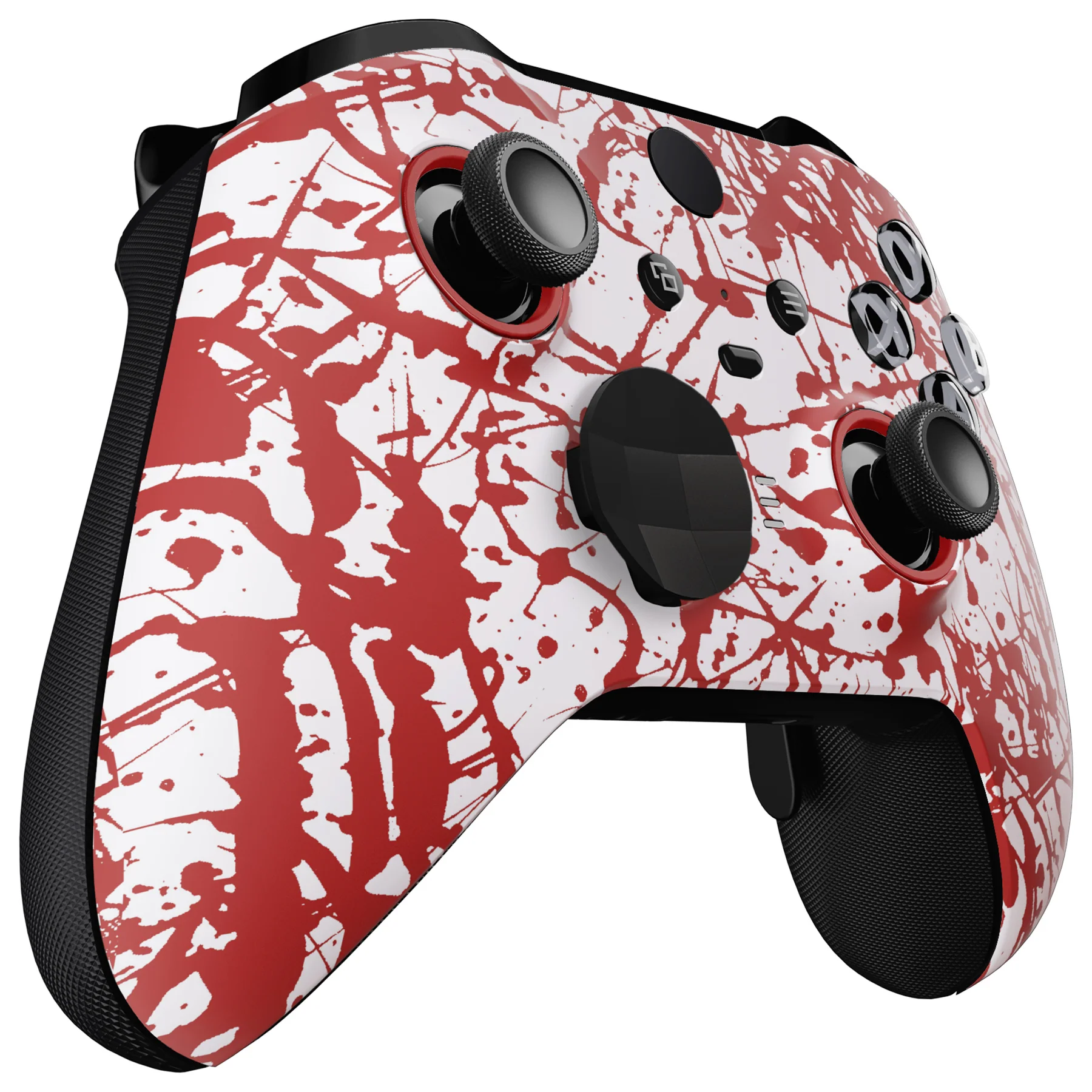 eXtremeRate Replacement Front Housing Shell Case with Accent Rings for Xbox One Elite Series 2 & Elite 2 Core Controller (Model 1797) - Blood - Image 6