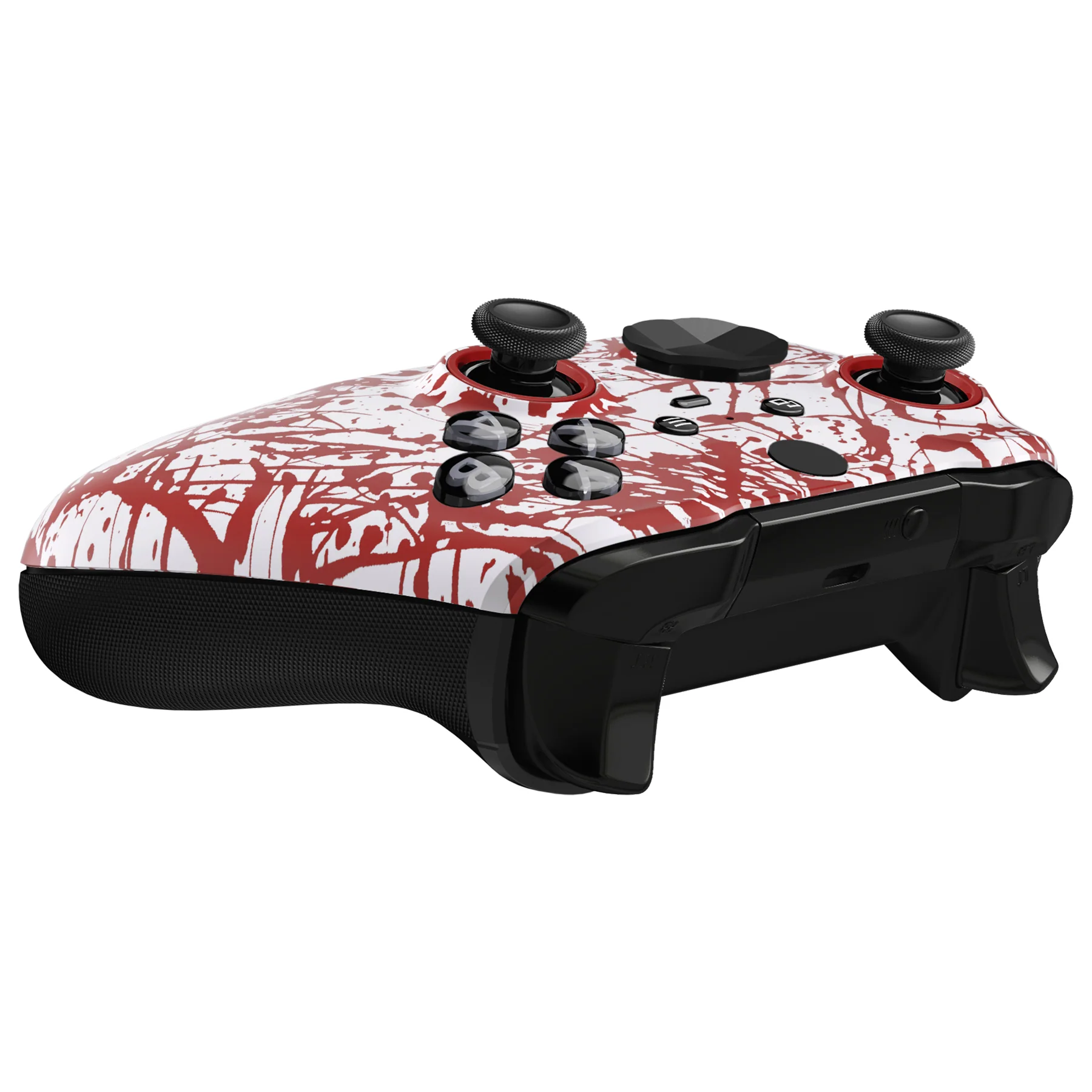 eXtremeRate Replacement Front Housing Shell Case with Accent Rings for Xbox One Elite Series 2 & Elite 2 Core Controller (Model 1797) - Blood - Image 7
