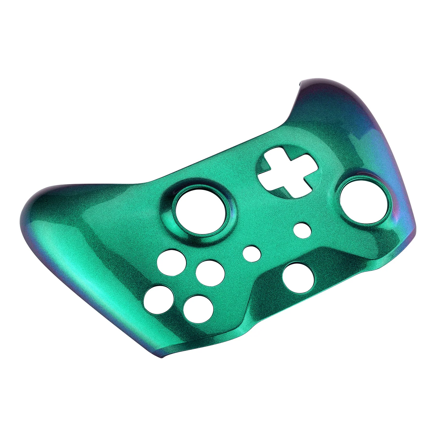 eXtremeRate Replacement Front Housing Shell for Xbox One X & S Controller (Model 1708) - Chameleon Green Purple - Image 8