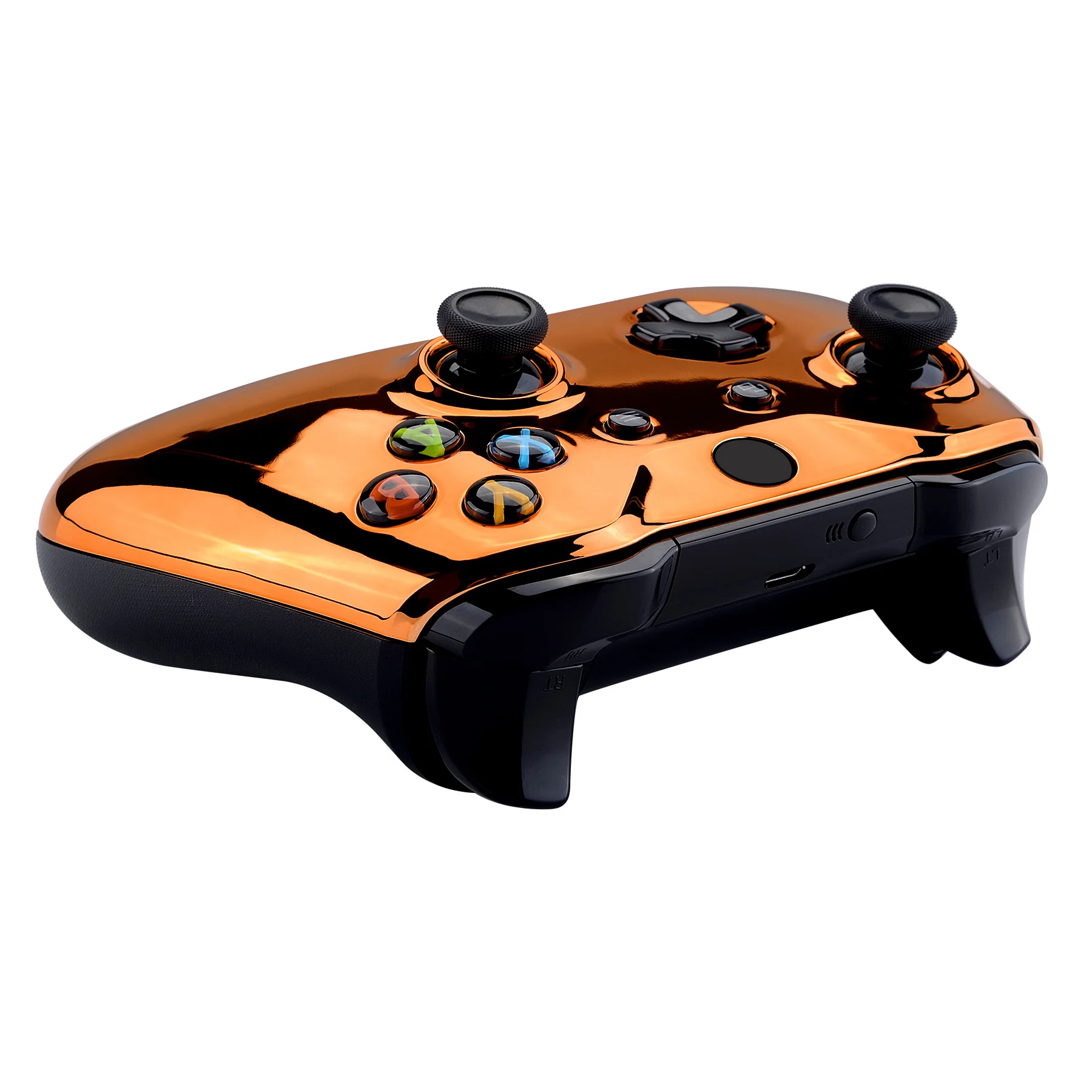 eXtremeRate Replacement Front Housing Shell for Xbox One X & S Controller (Model 1708) - Chrome Orange - Image 6